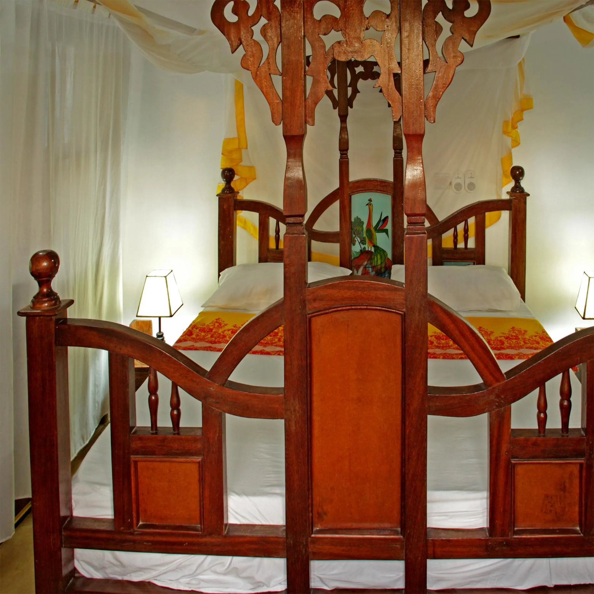 Bed in Panga Chumvi Beach Resort