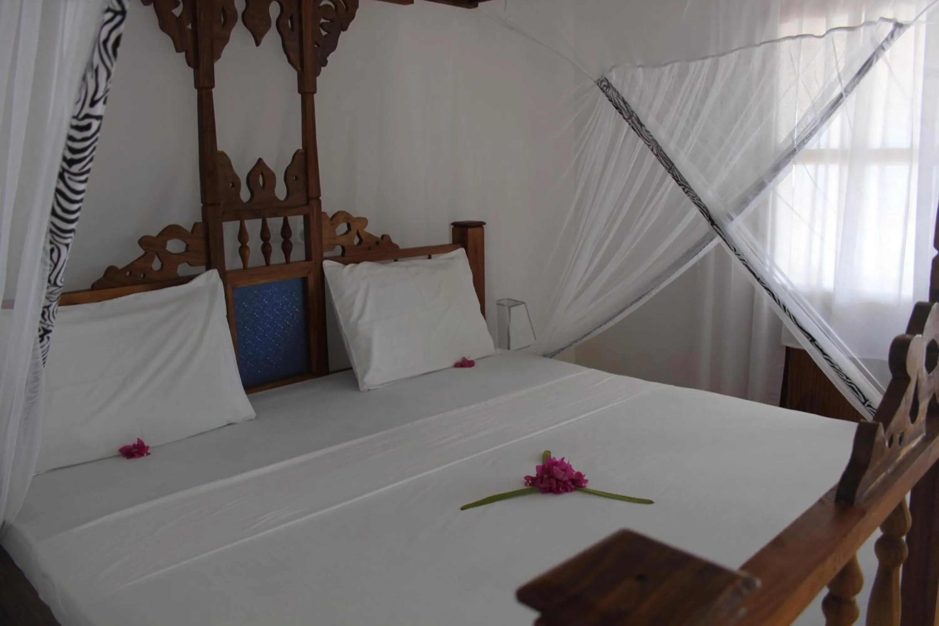 Bed in Panga Chumvi Beach Resort
