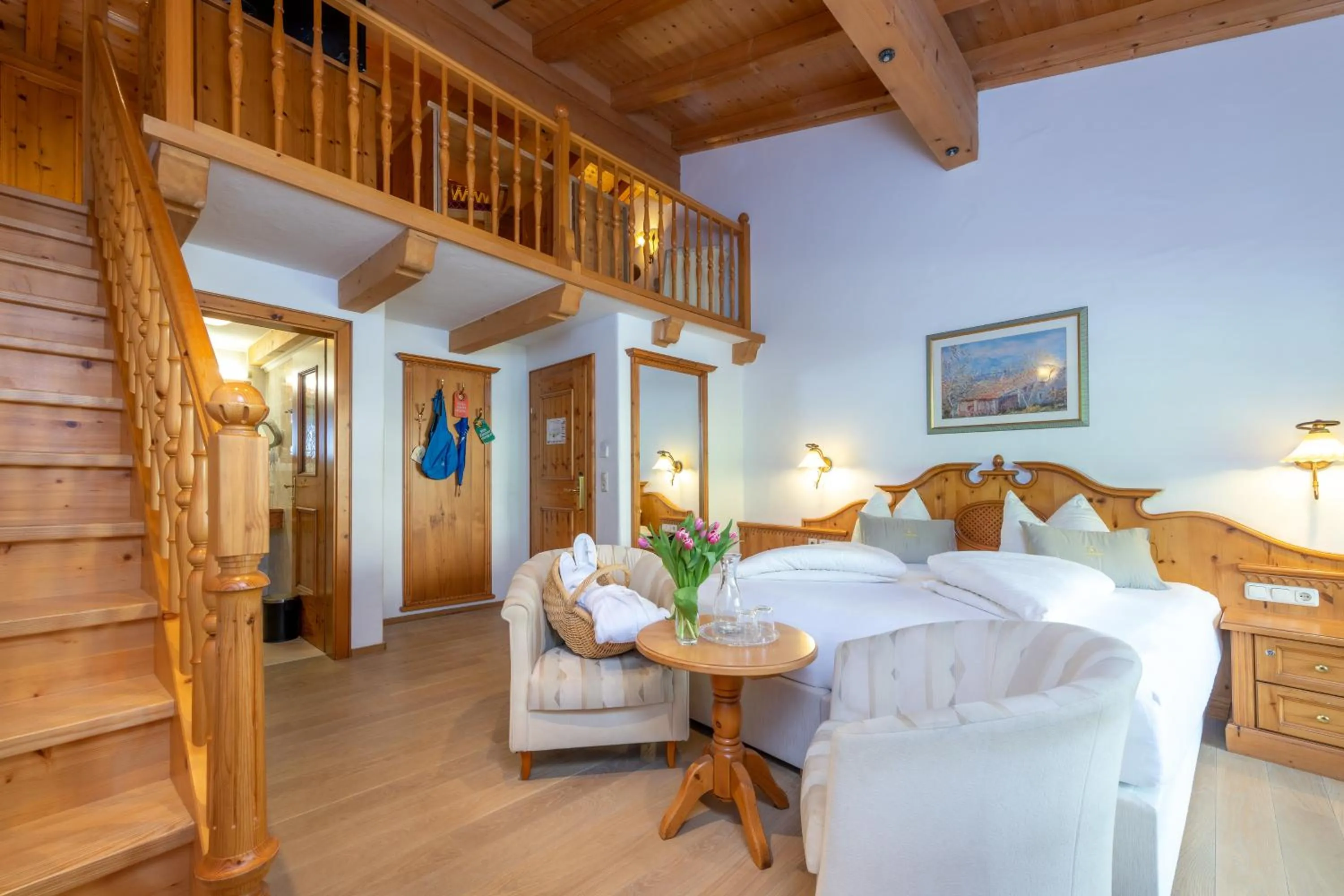 Bed in Vitalhotel Sonnenhof