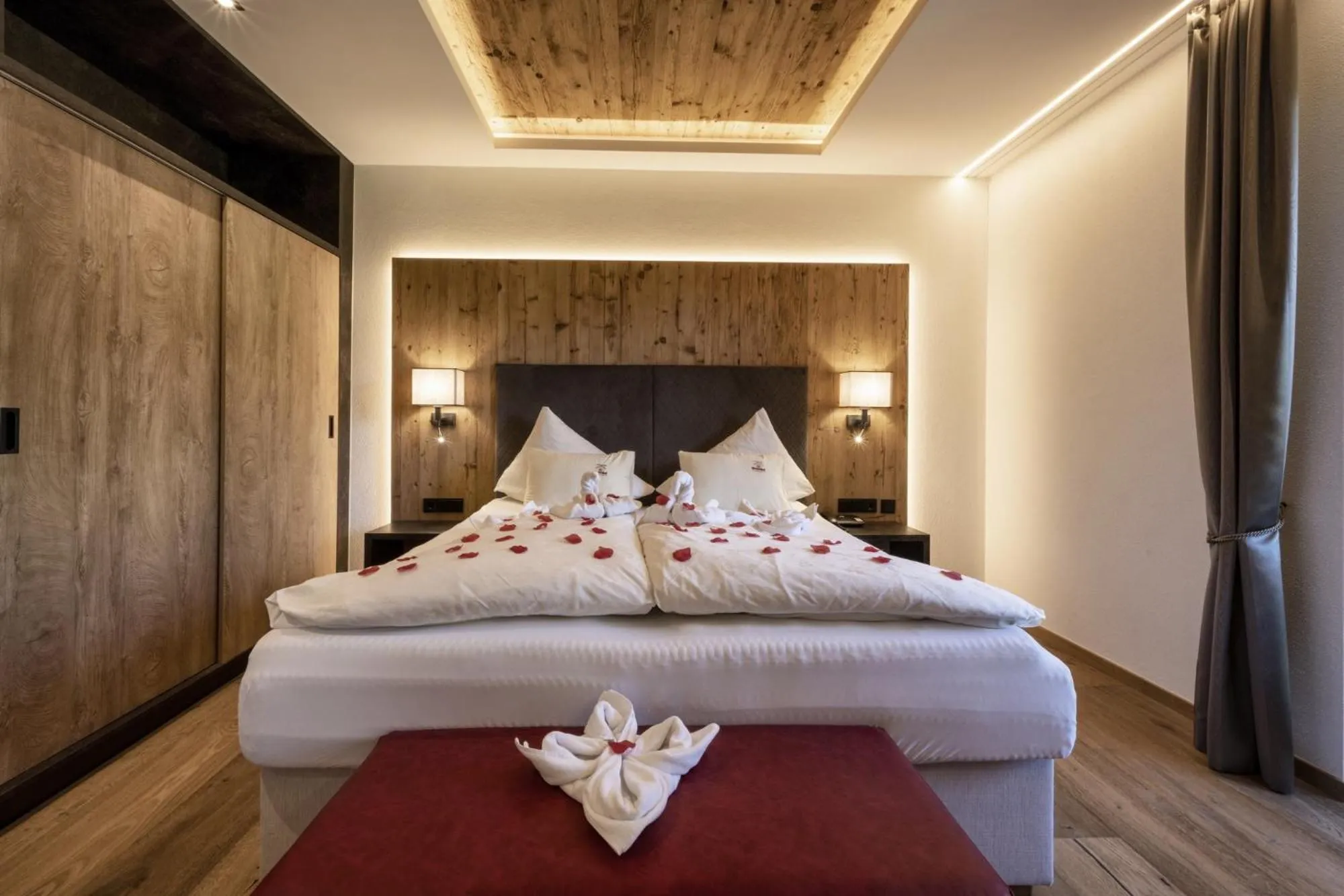 Bed in Vitalhotel Sonnenhof