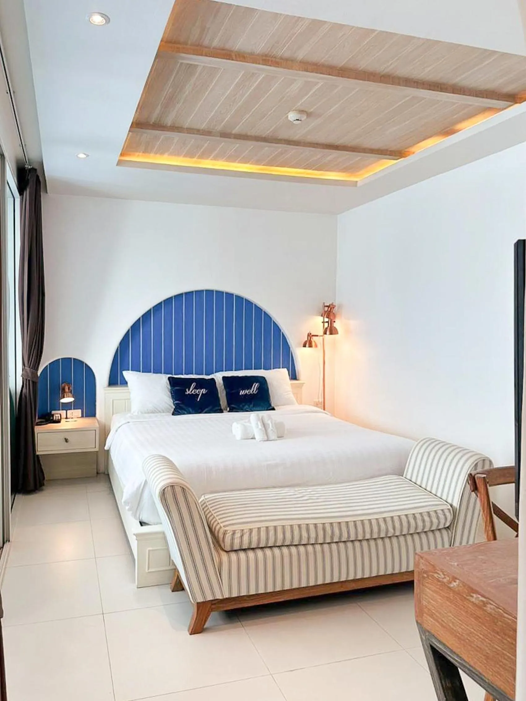 Bed in Costa Beach Residence & Jacuzzi