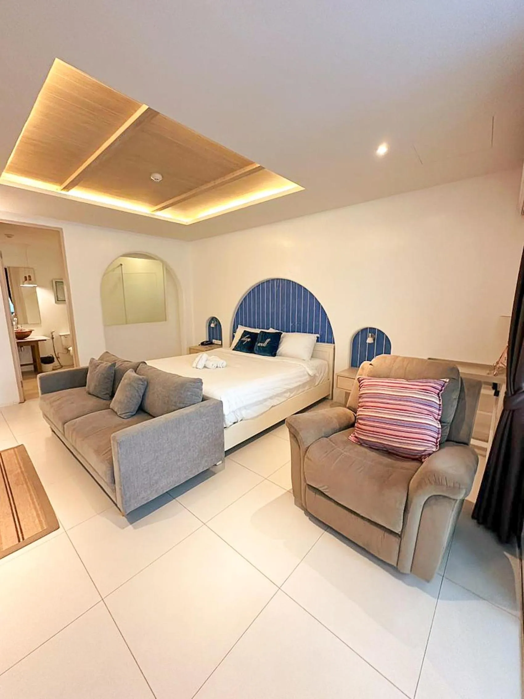 Bed in Costa Beach Residence & Jacuzzi