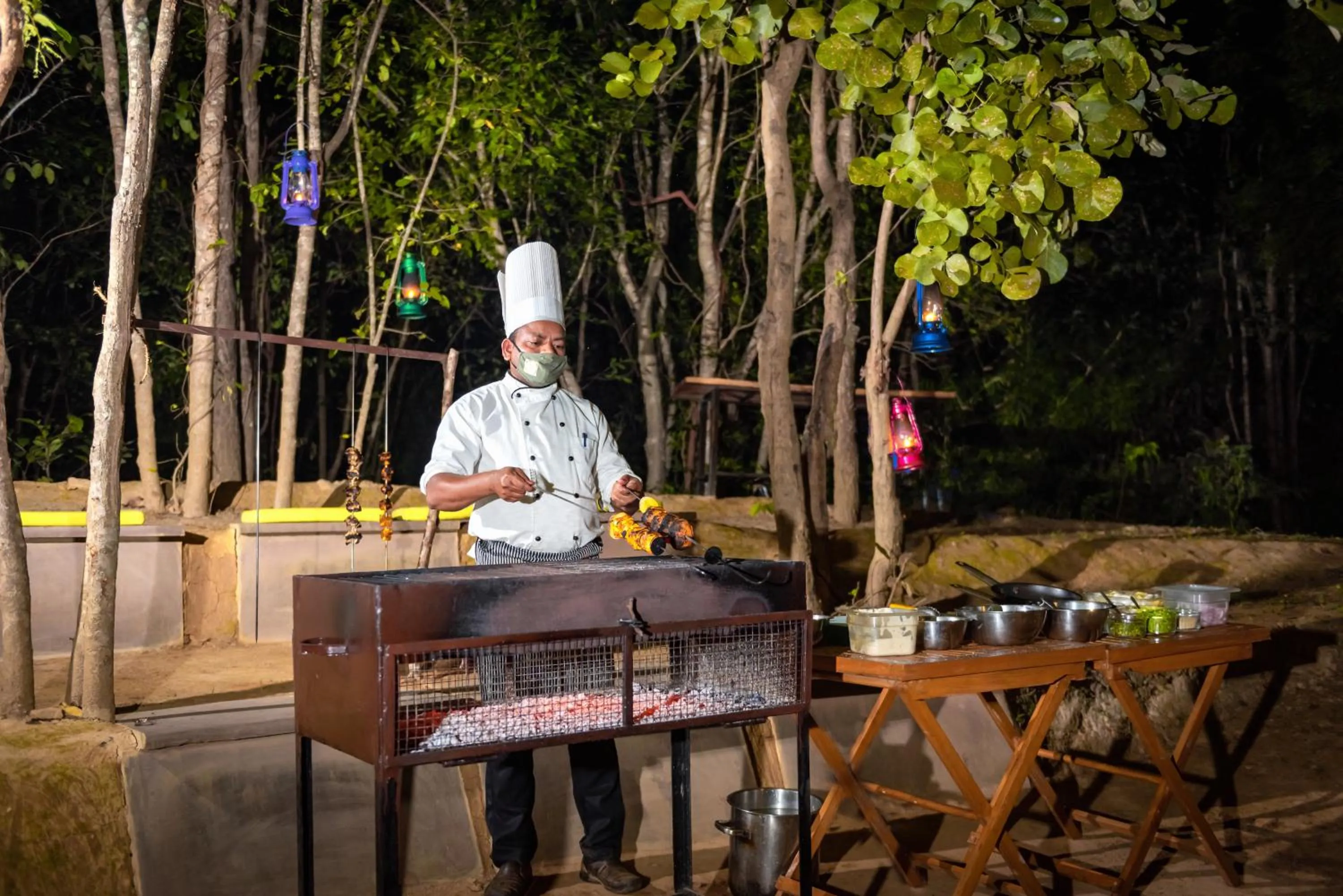 BBQ facilities in Tadoba Jungle Camp