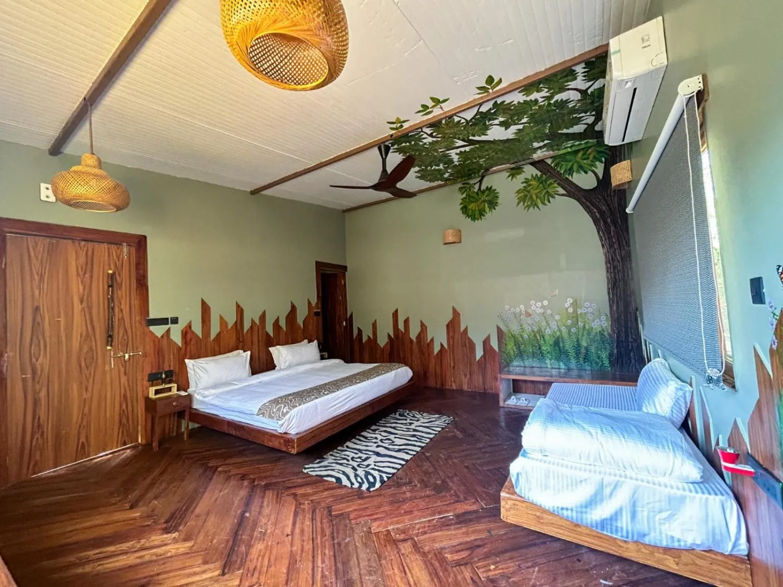 Bedroom, Bed in Tadoba Jungle Camp