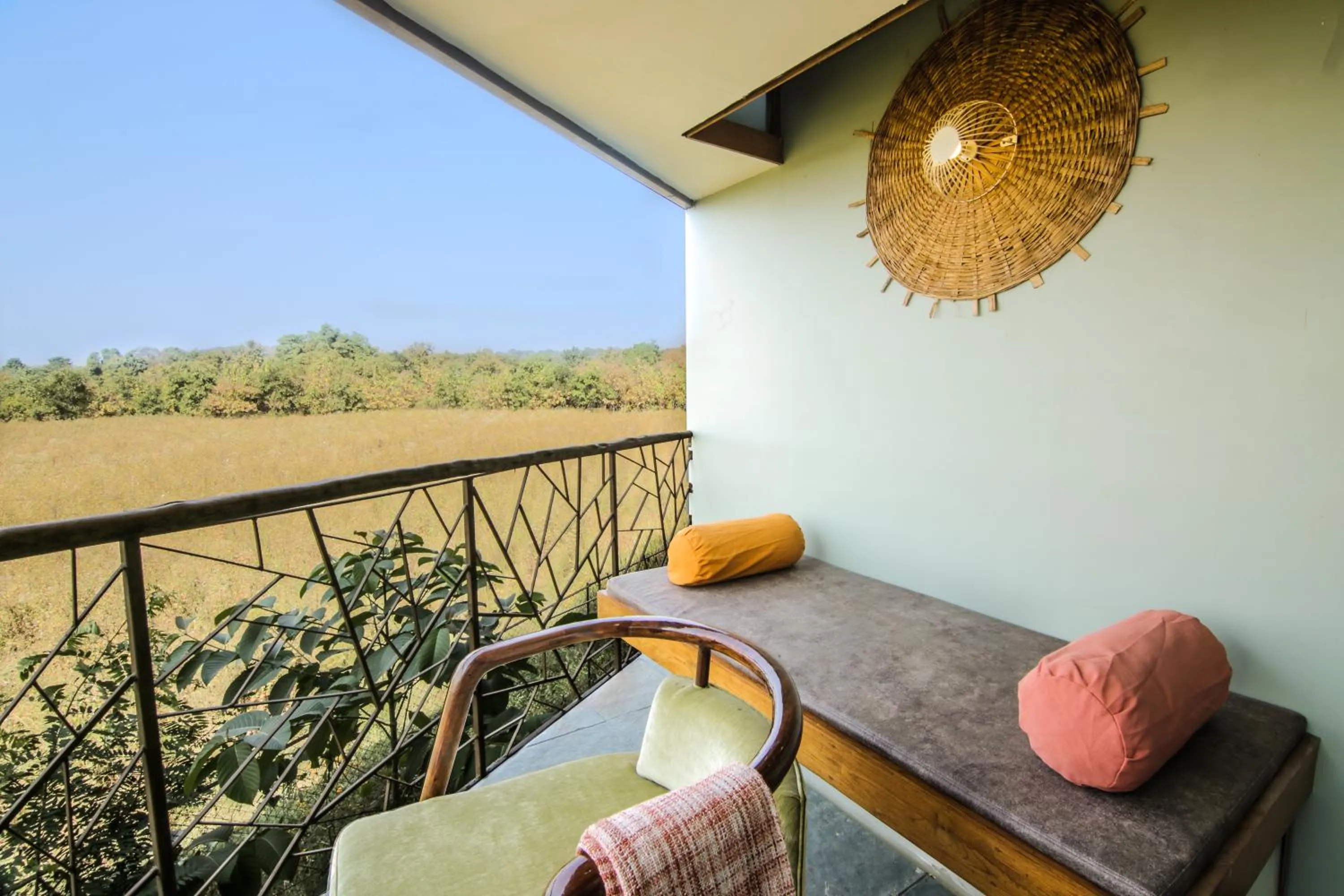 Balcony/Terrace in Tadoba Jungle Camp