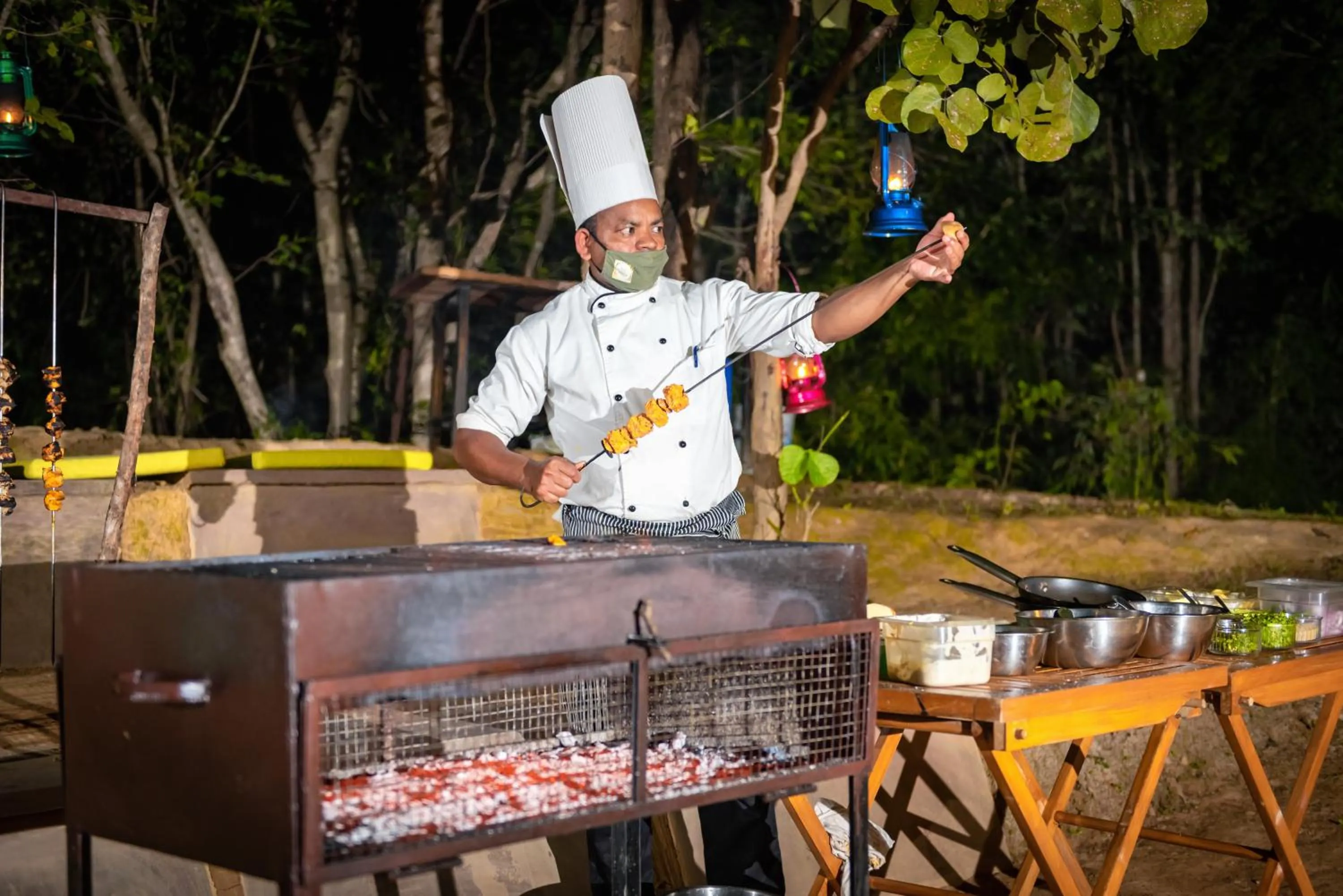 BBQ facilities in Tadoba Jungle Camp
