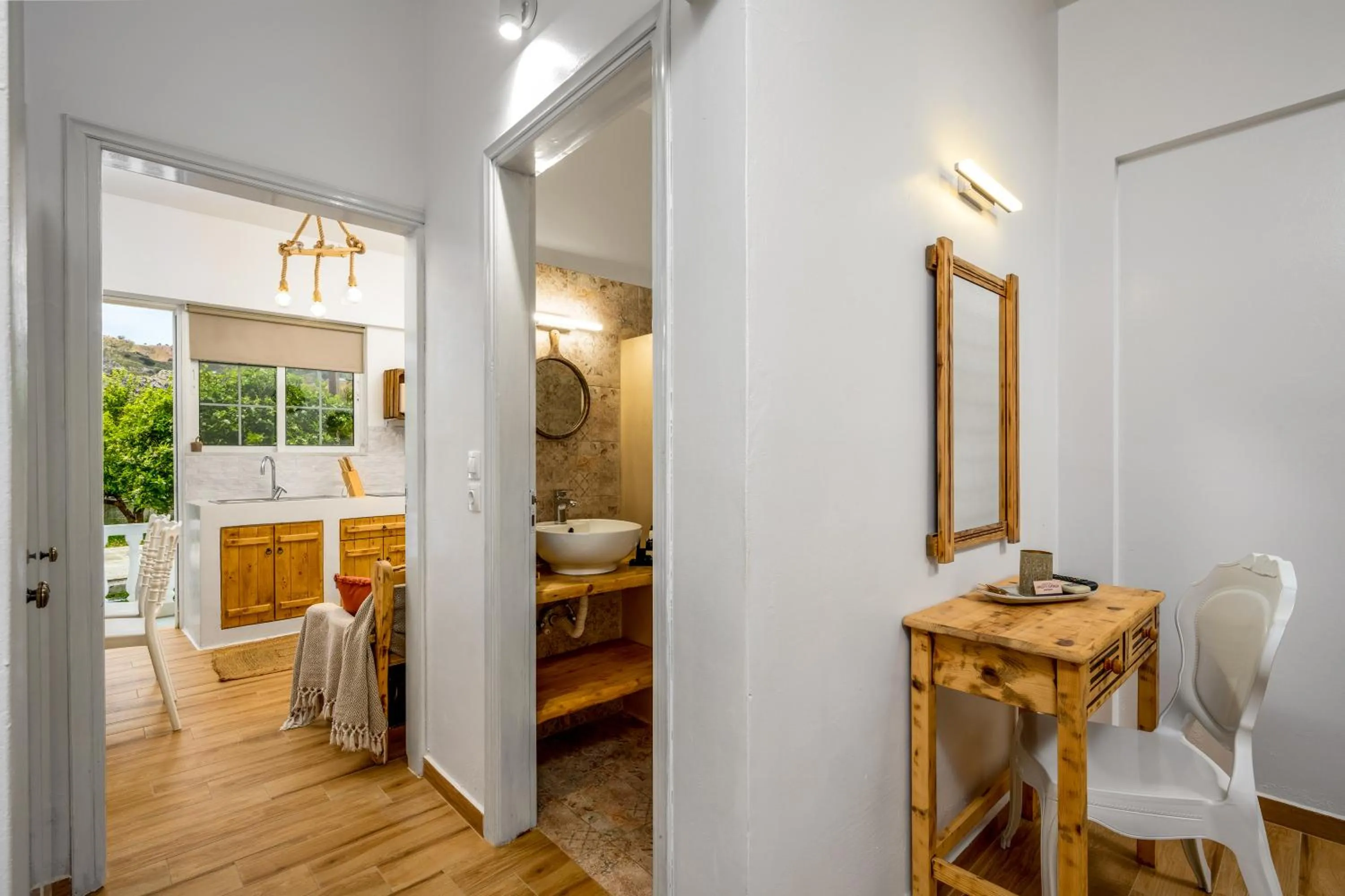 Area and facilities, Bed in Afroditi Superior Apartments