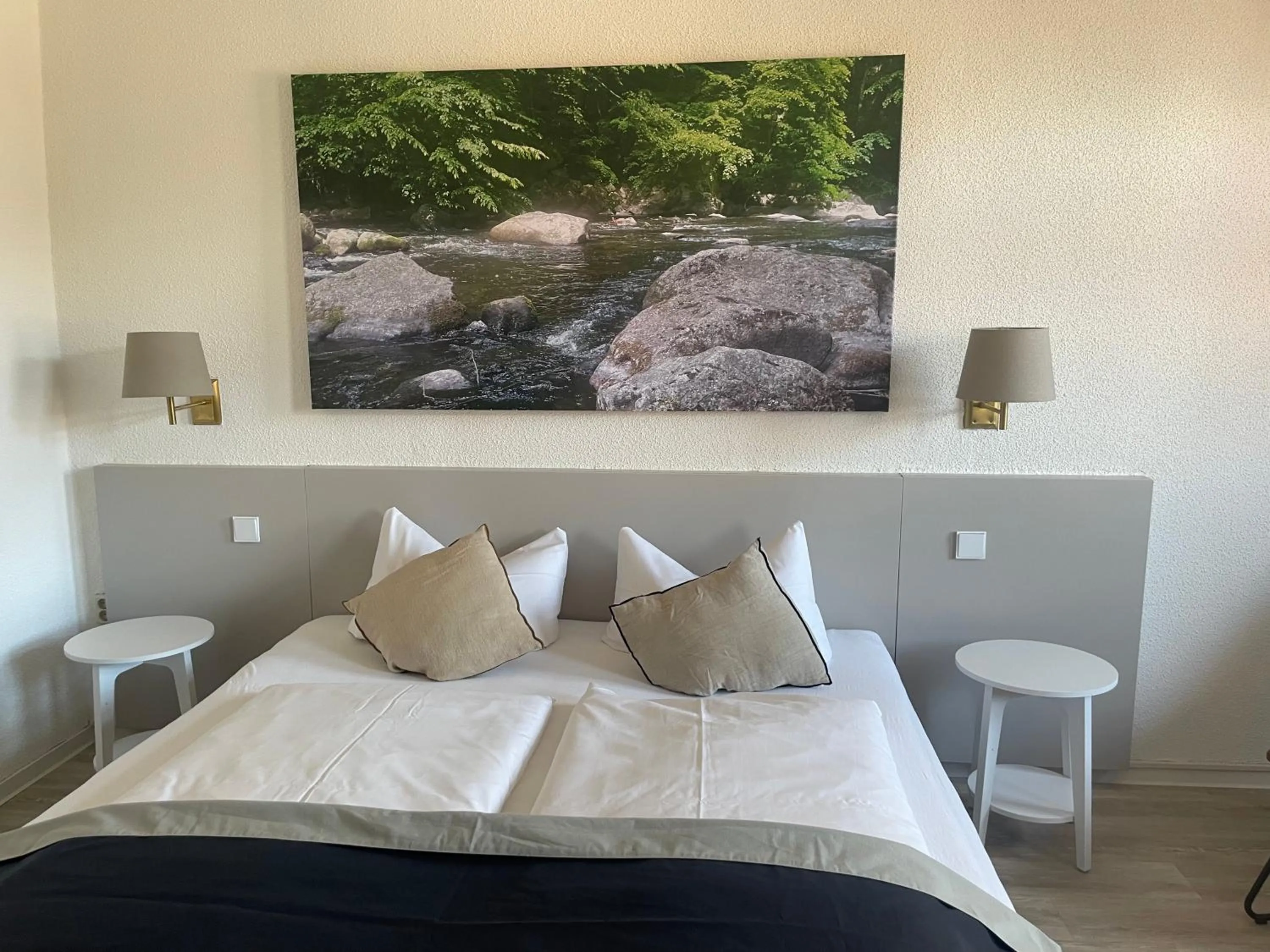 Bed in Harzhotel Warnstedter Krug