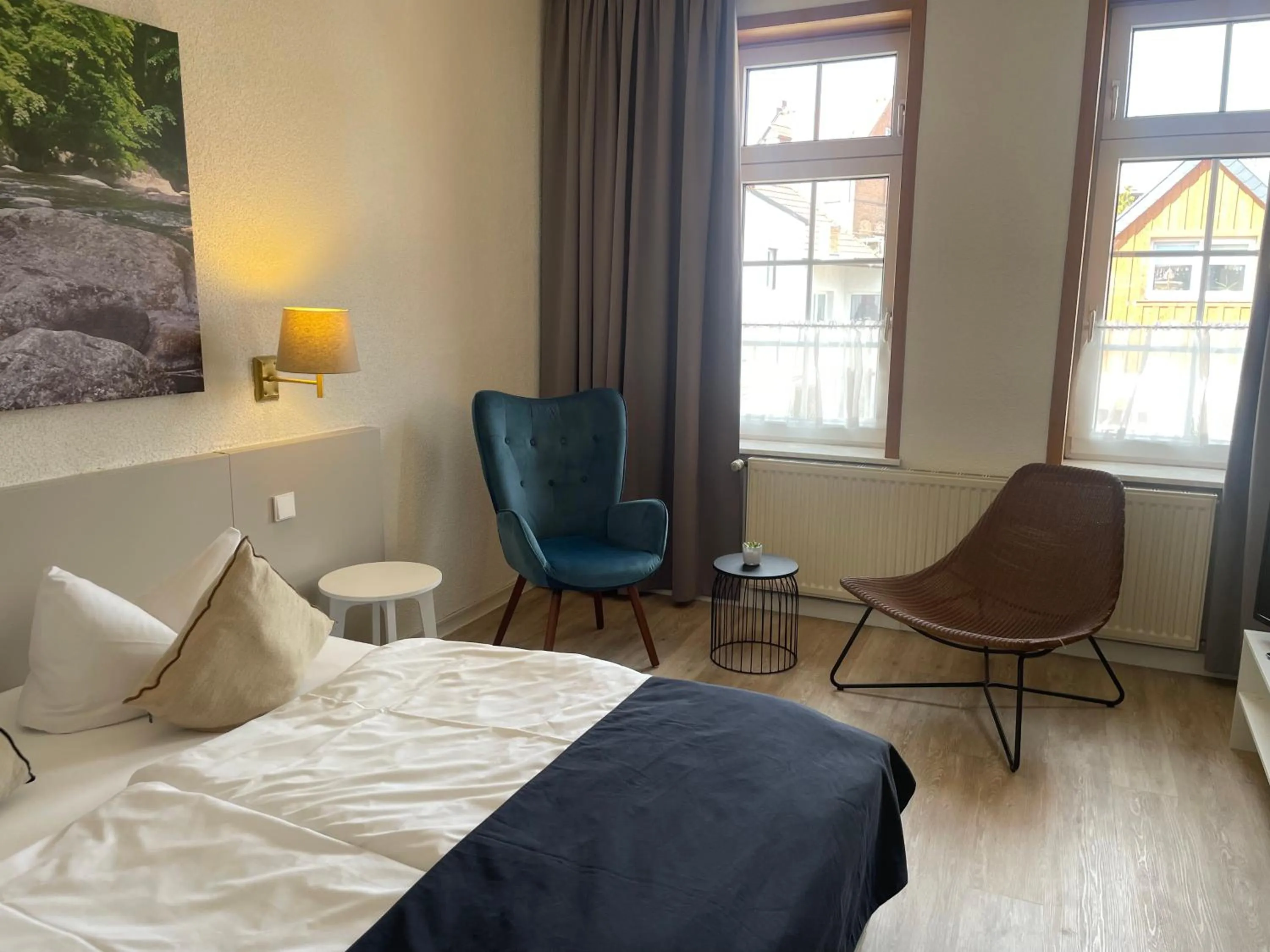 Bed in Harzhotel Warnstedter Krug