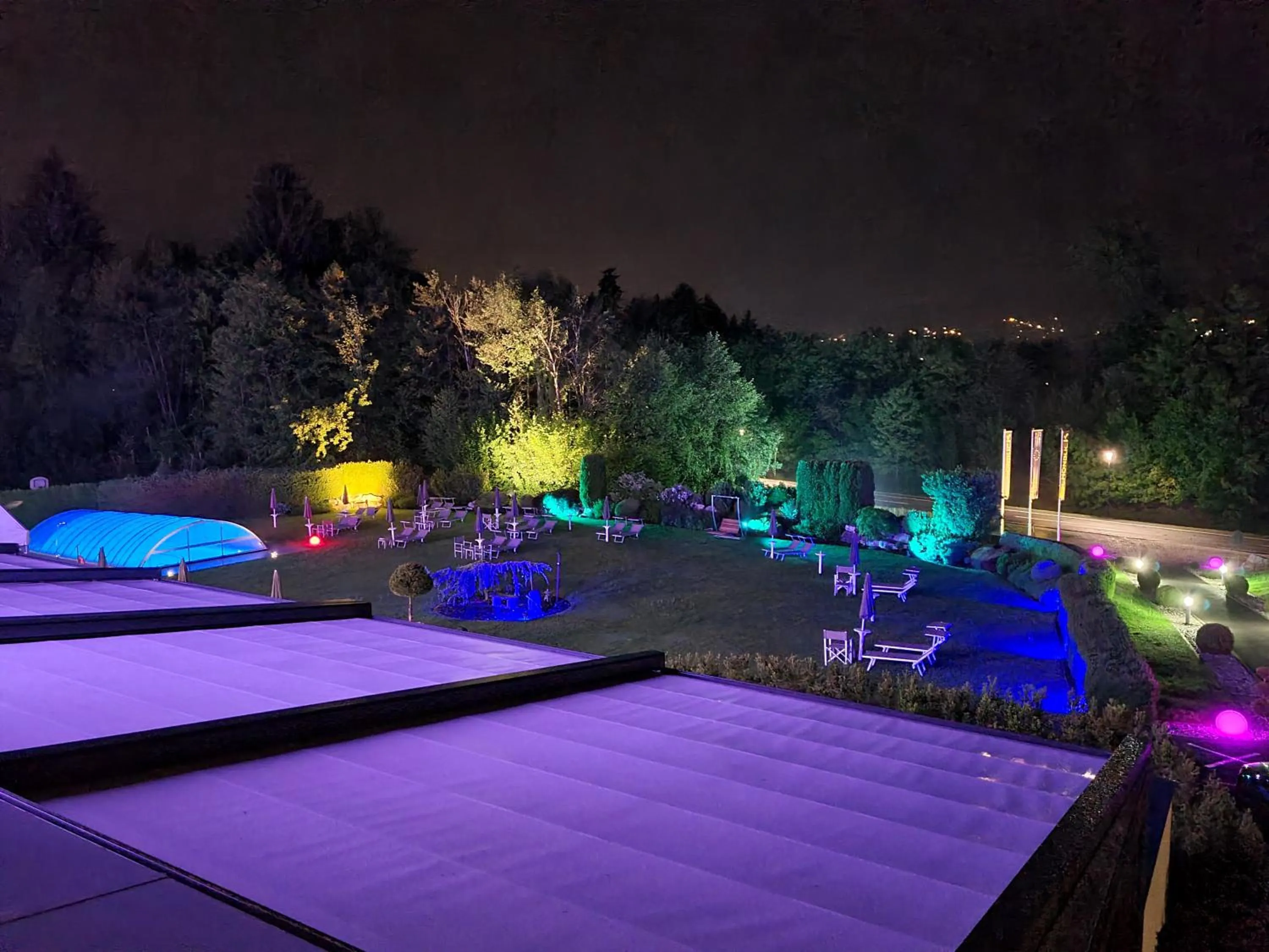 Garden view in Dei Hotel Schönblick