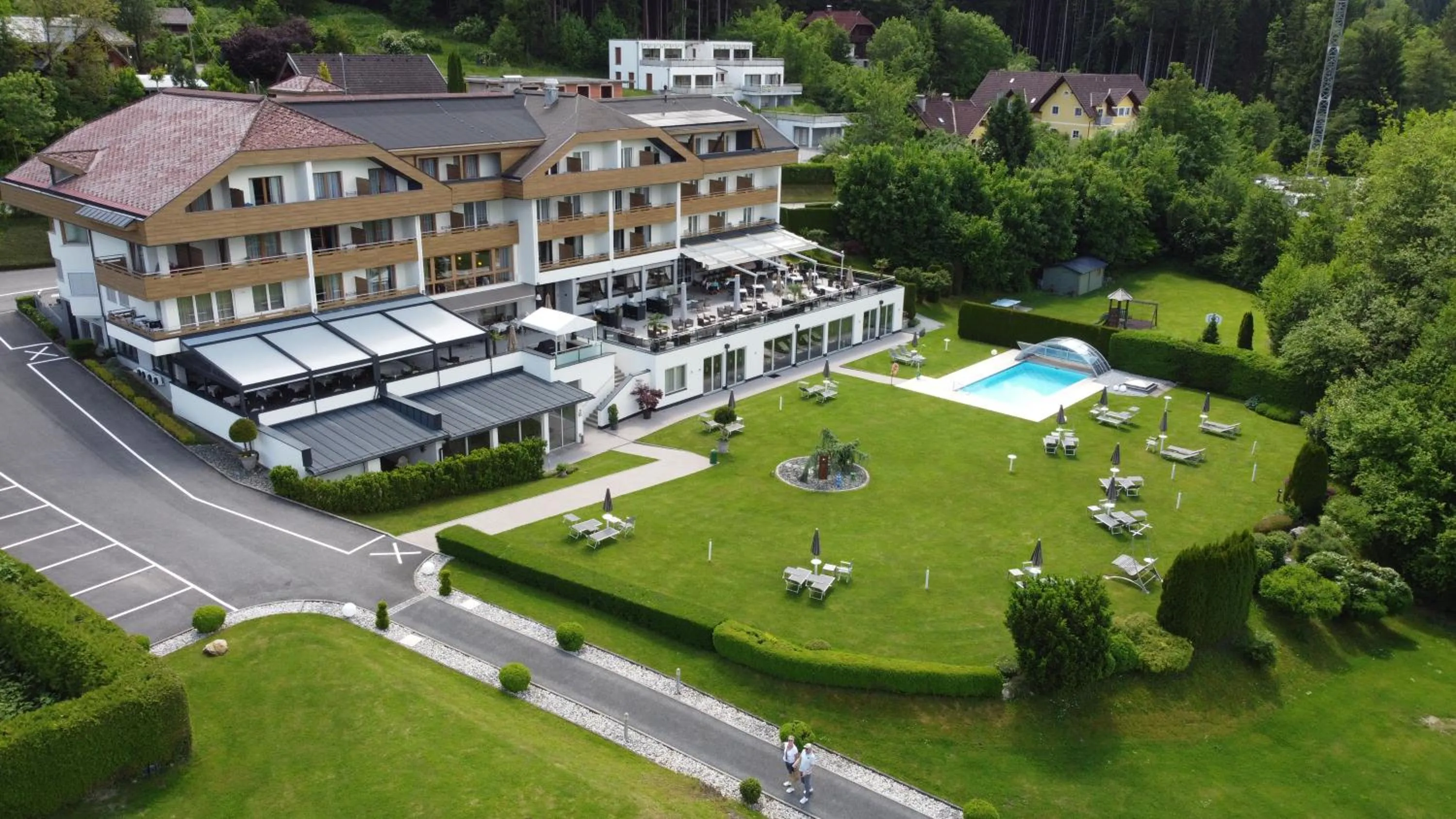 Bird's eye view in Dei Hotel Schönblick
