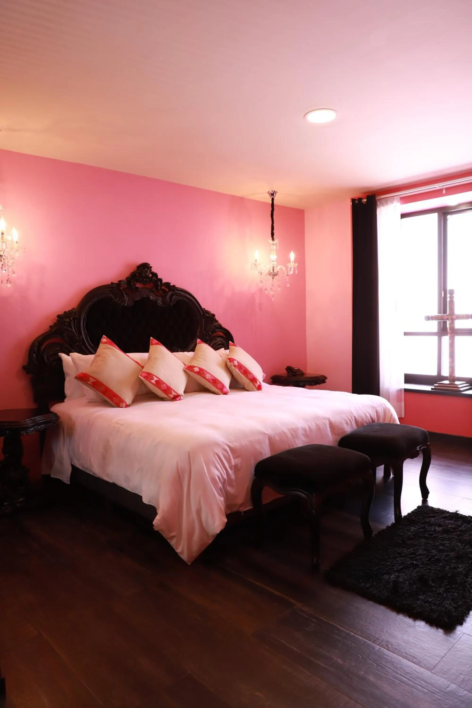 Bed in Casa Rosa Hotel & Spa