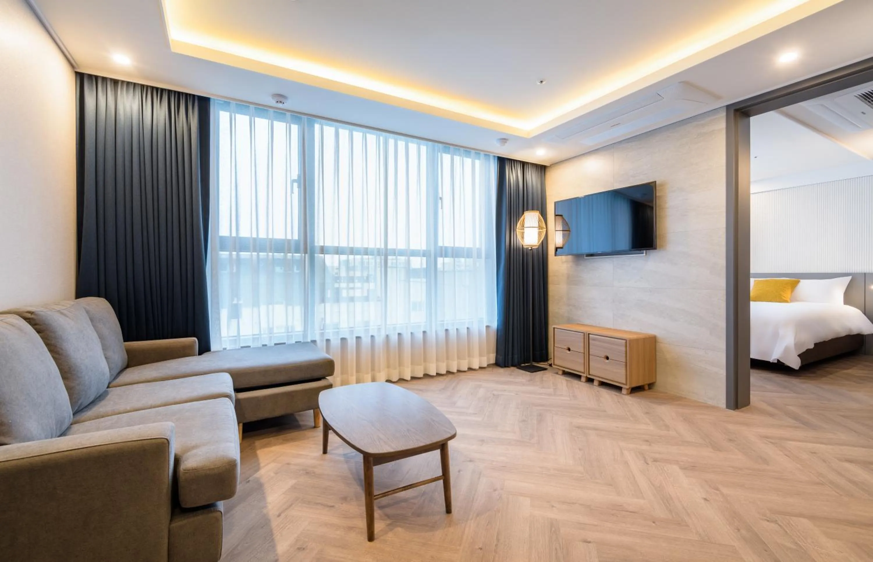 Bed in Ventimo Hotel & Residence Jeju