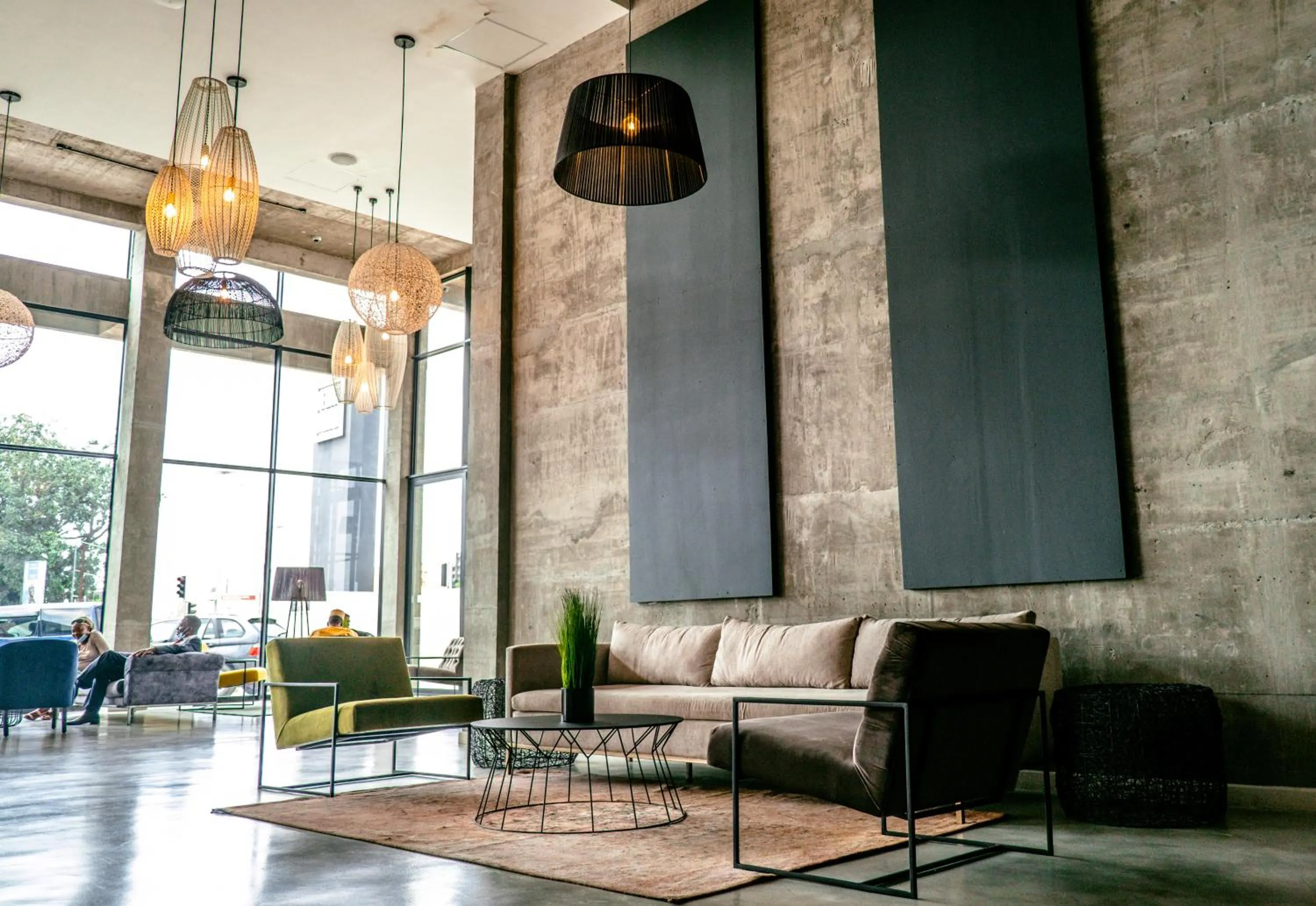 Seating area in The Urban Hotel Lusaka