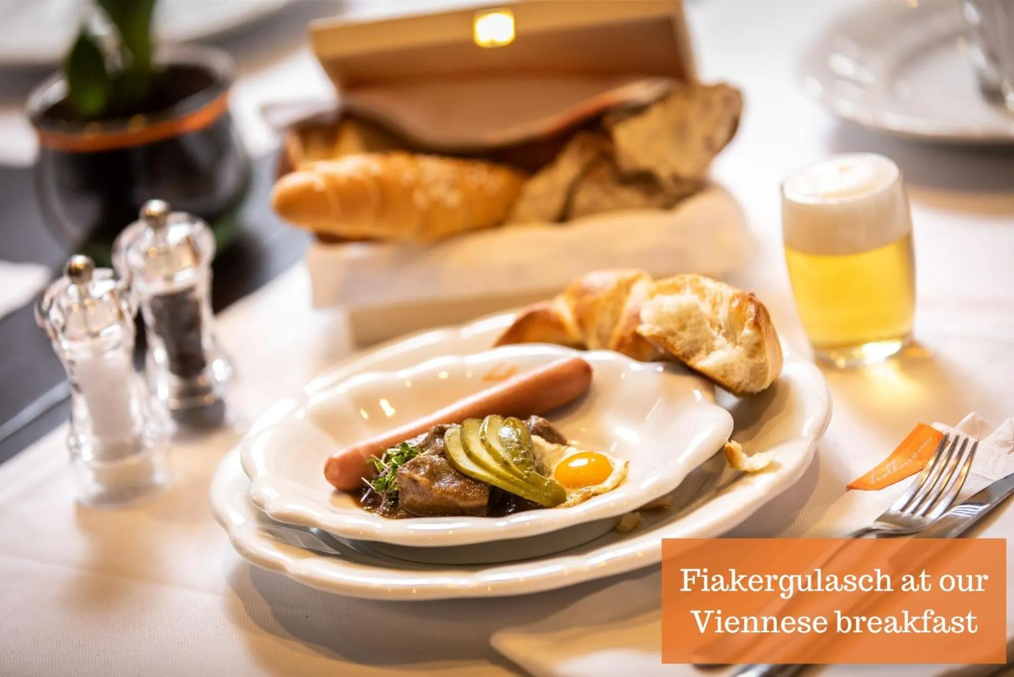 Food and drinks in Buxbaum Beletage Design & Boutique Hotel