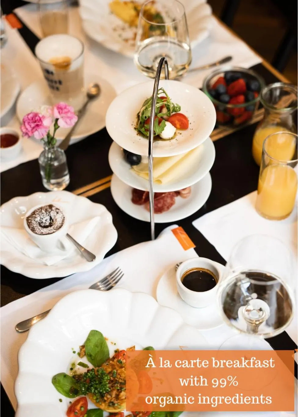 Food and drinks in Buxbaum Beletage Design & Boutique Hotel