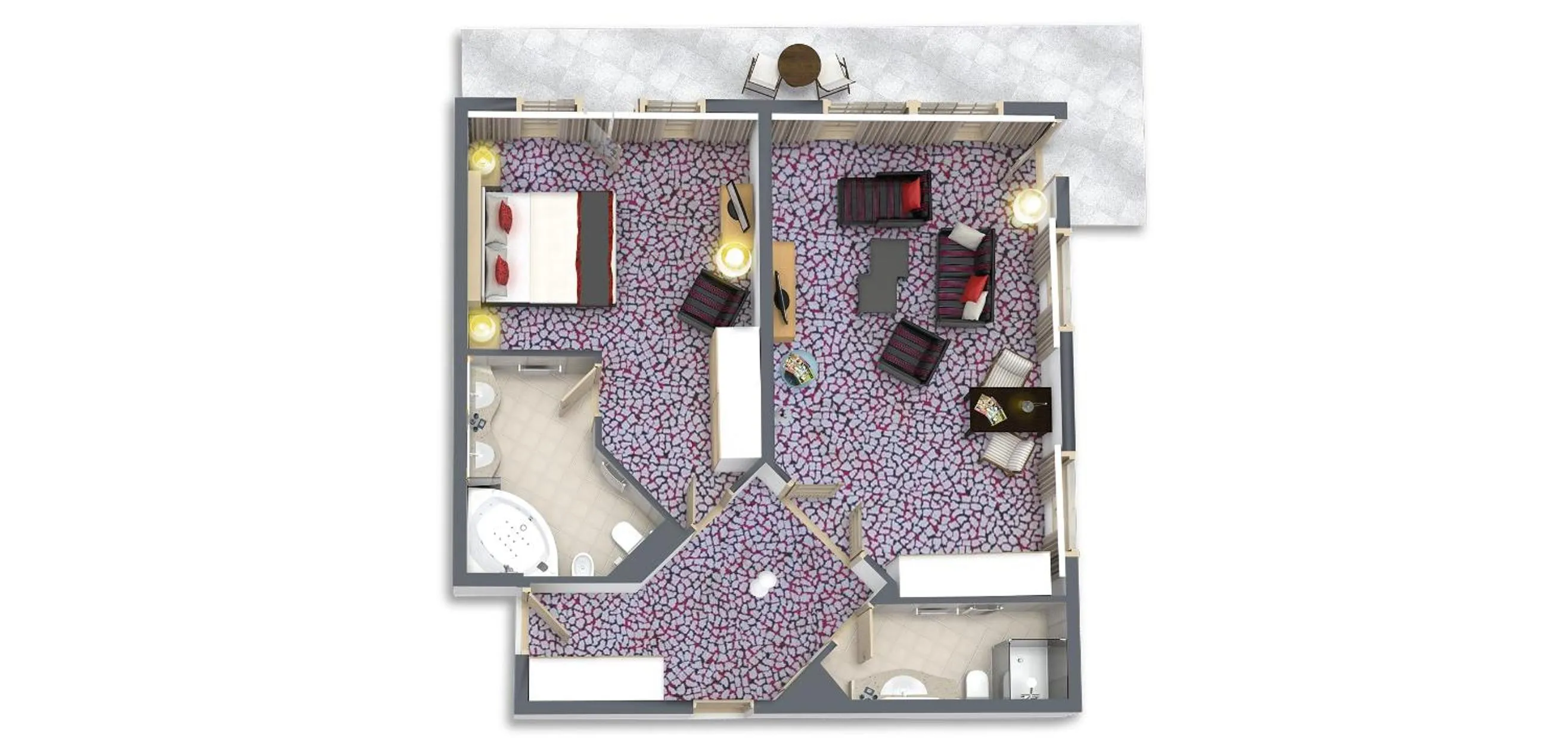 Photo of the whole room in aja Fürstenhaus am Achensee