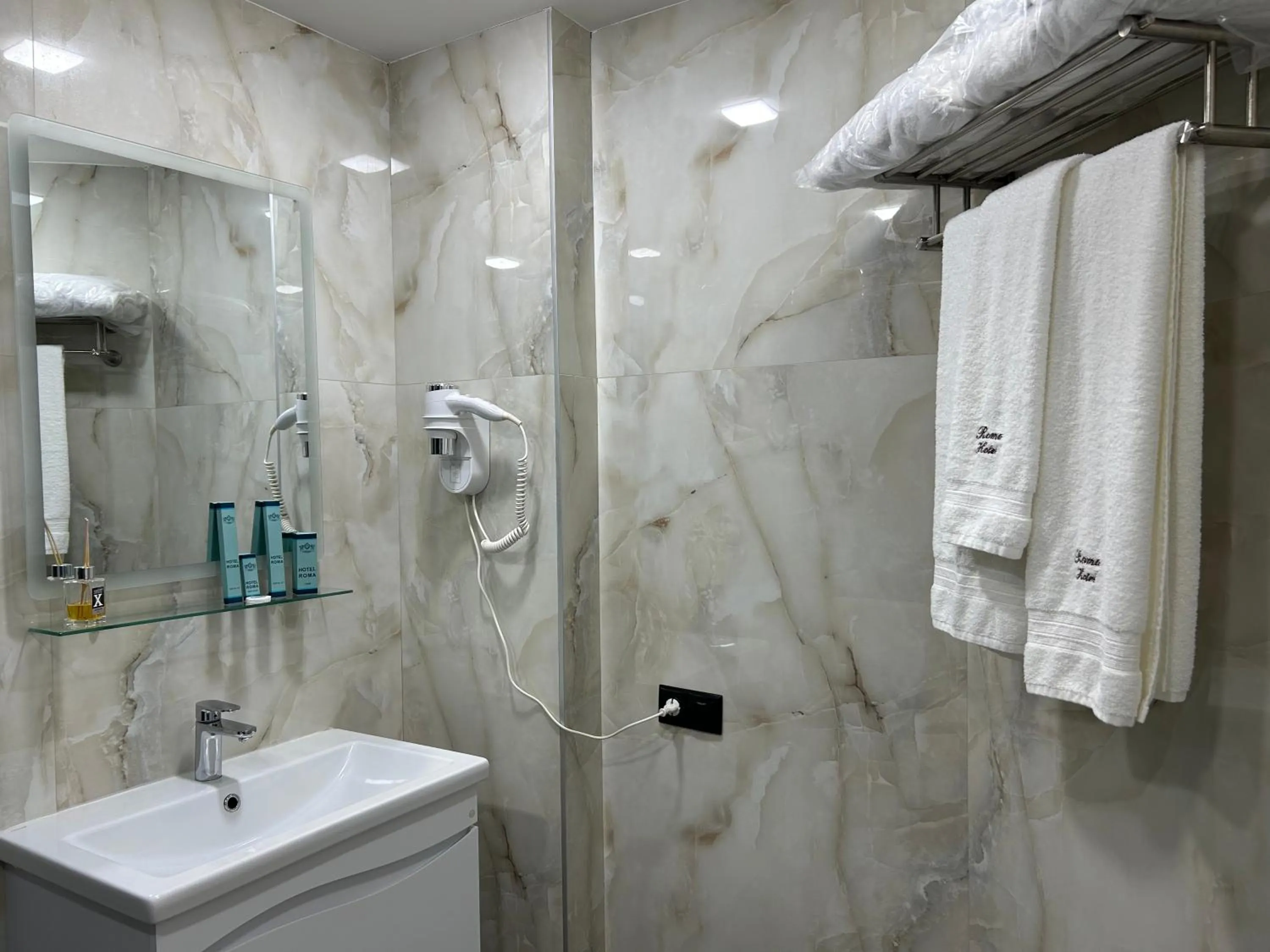 Shower in Hotel Roma & Tours