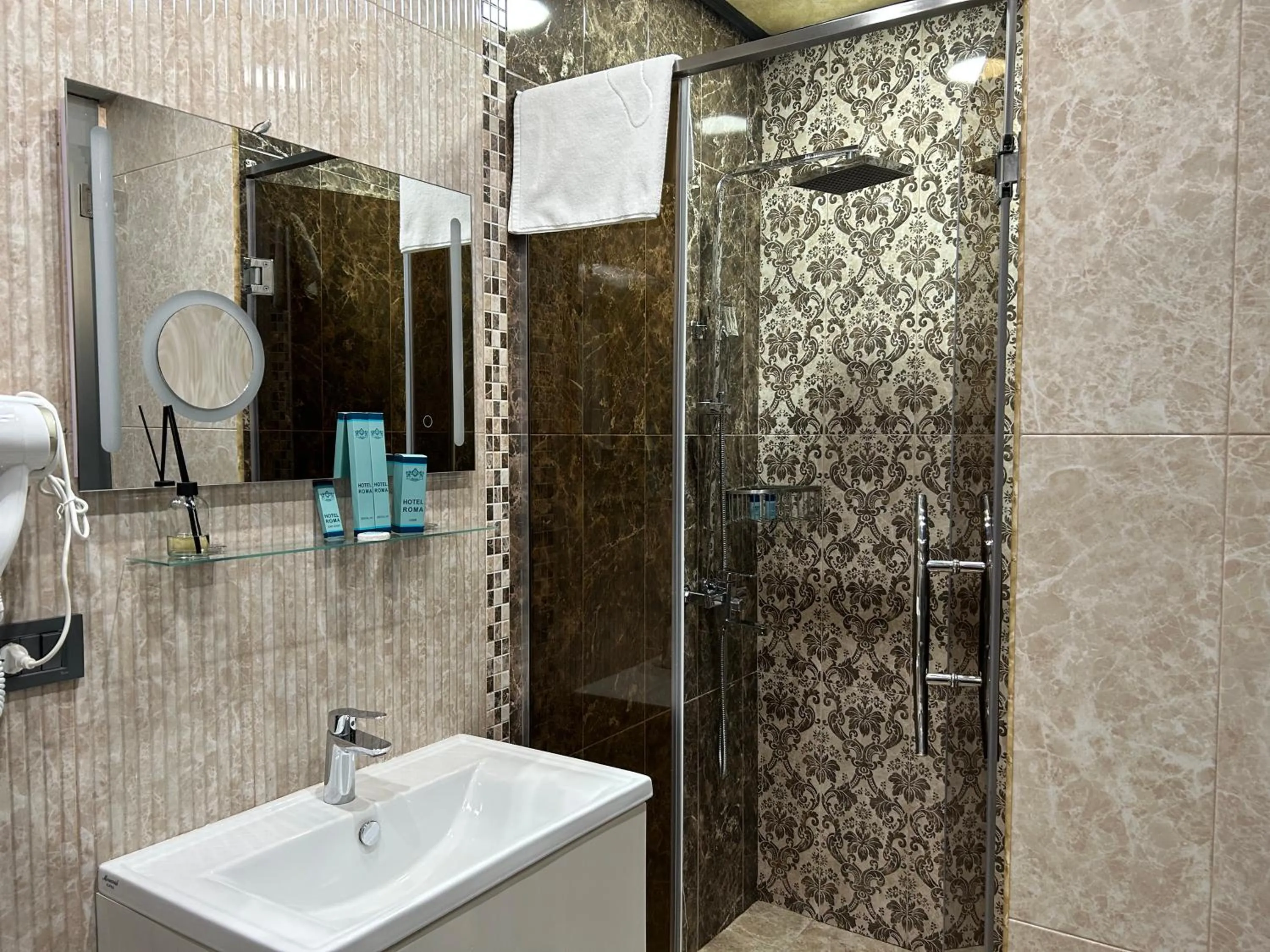 Shower in Hotel Roma & Tours