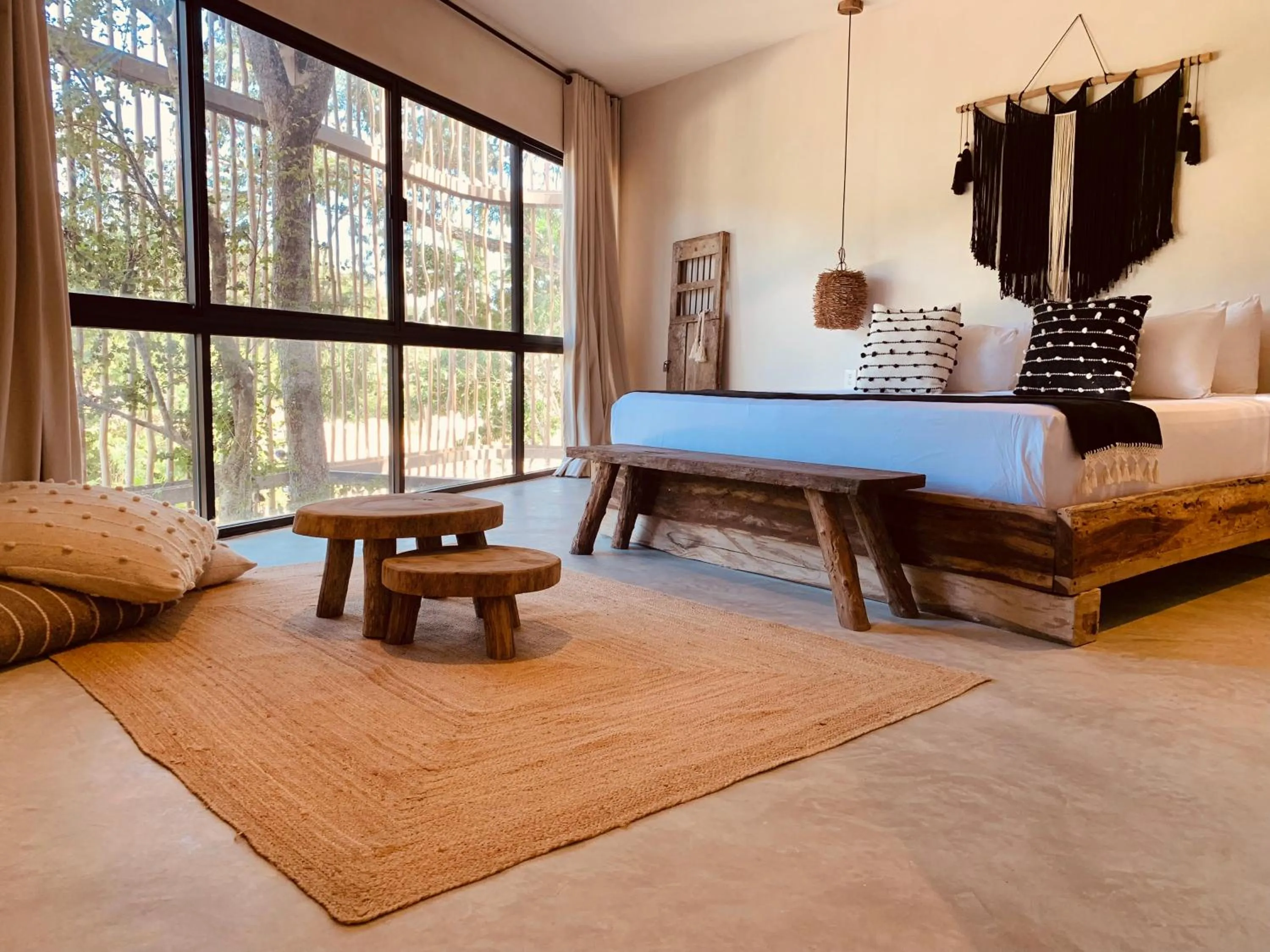 Bedroom in Vida Jungle Boho Apart 9 with special fee to access Hotel Bardo