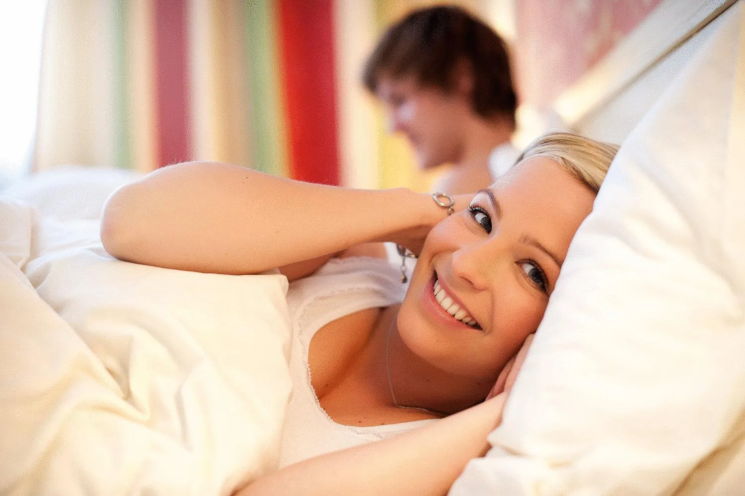 People, Bed in Hotel Eschenhof & Apartments