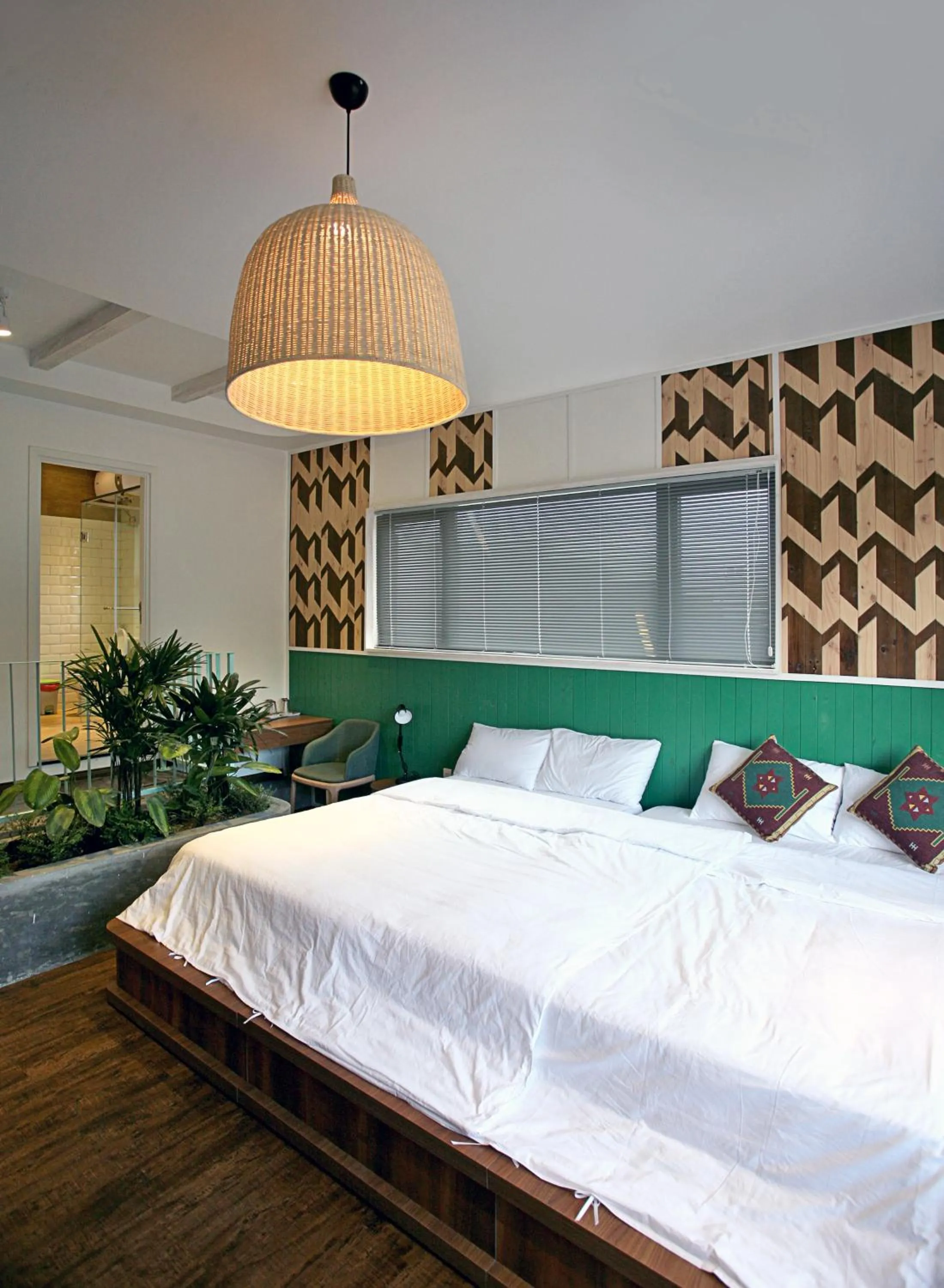 Bed in The Scent Boutique Dalat Hotel