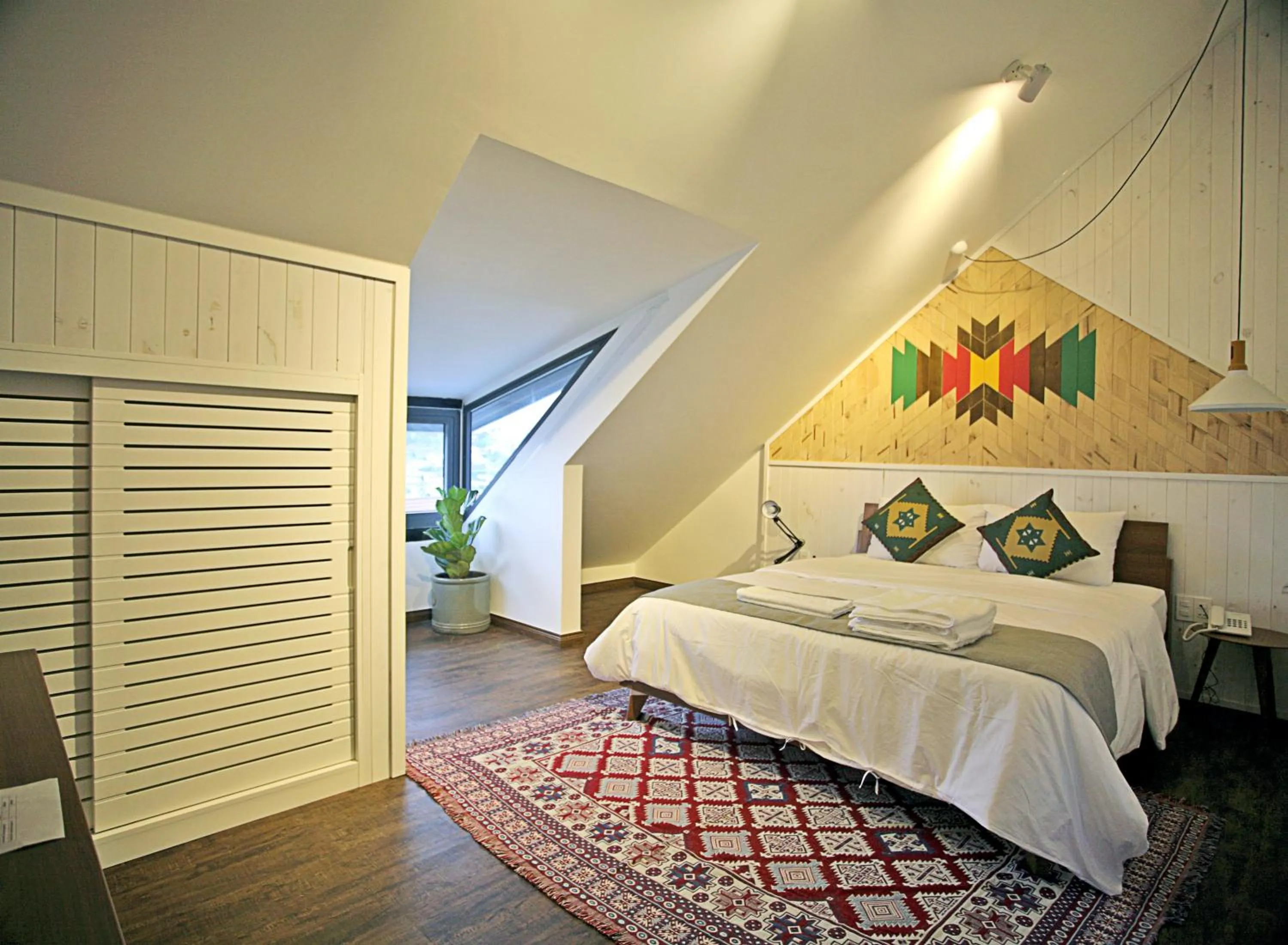 Bed in The Scent Boutique Dalat Hotel