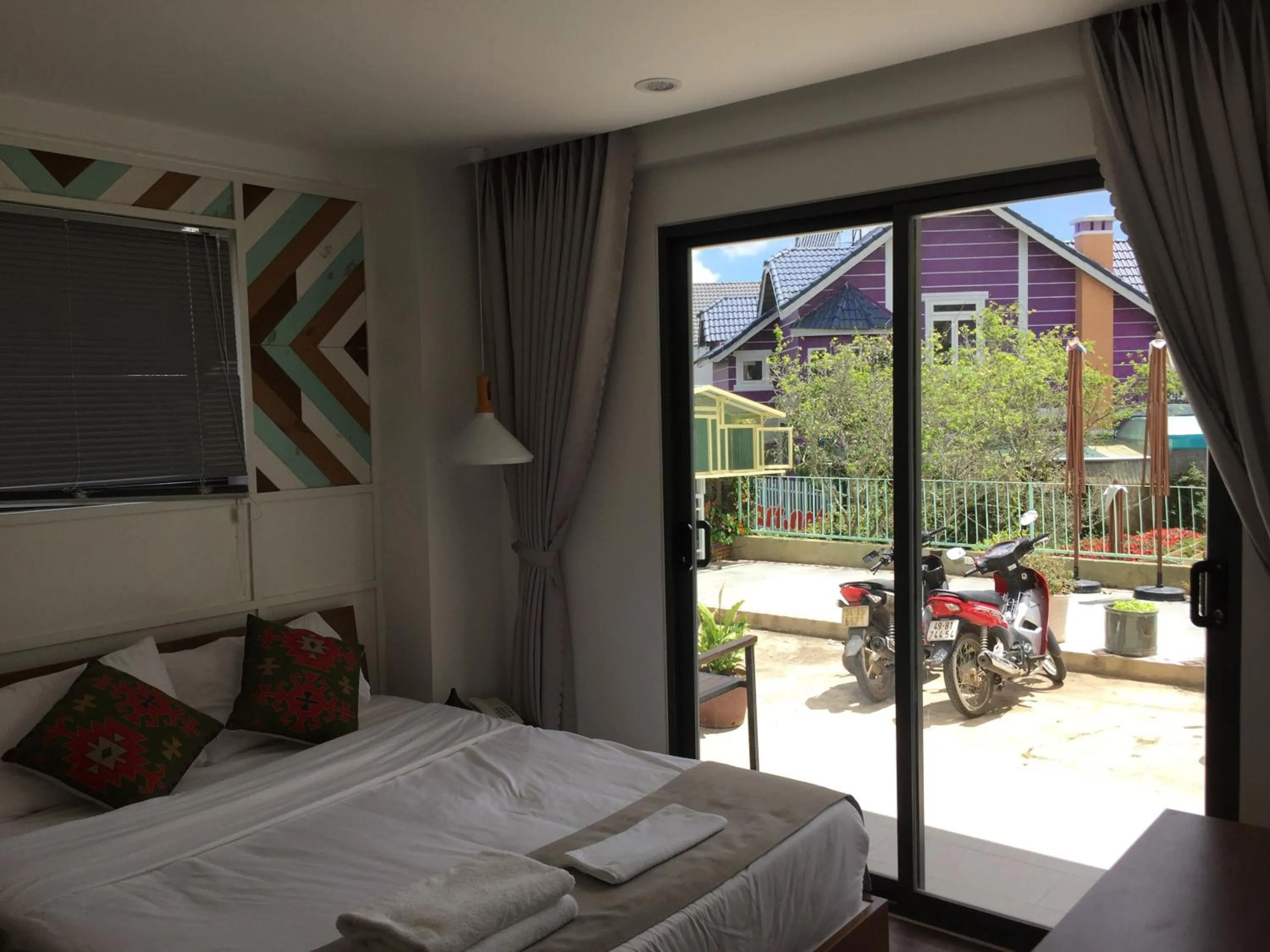 Bed in The Scent Boutique Dalat Hotel