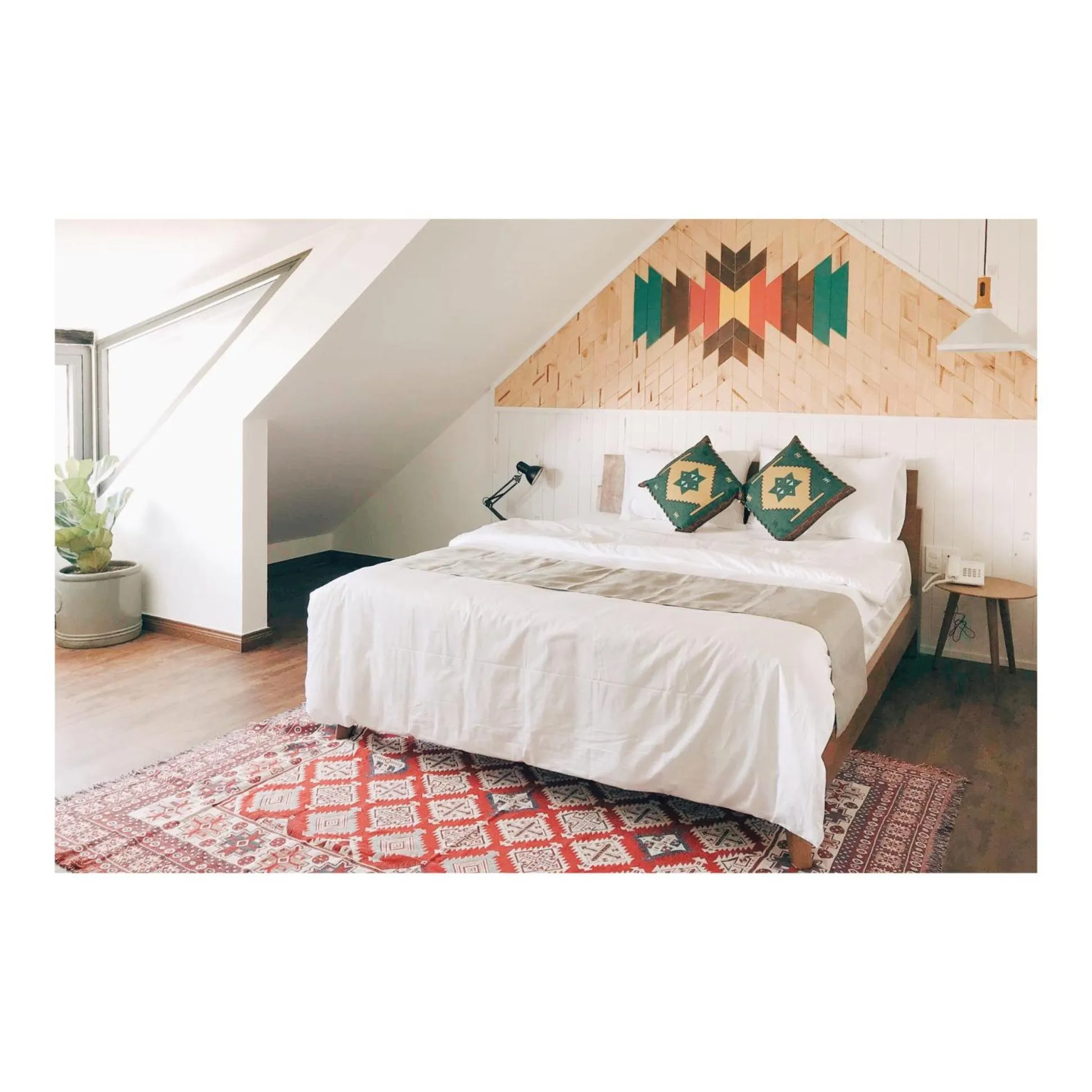 Bed in The Scent Boutique Dalat Hotel