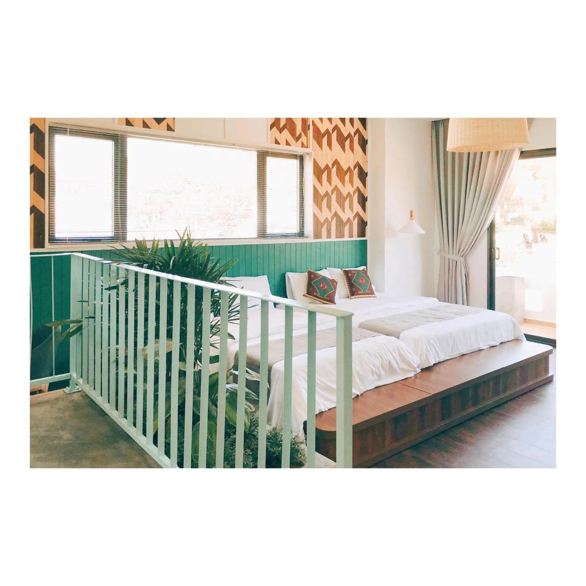 Bed in The Scent Boutique Dalat Hotel