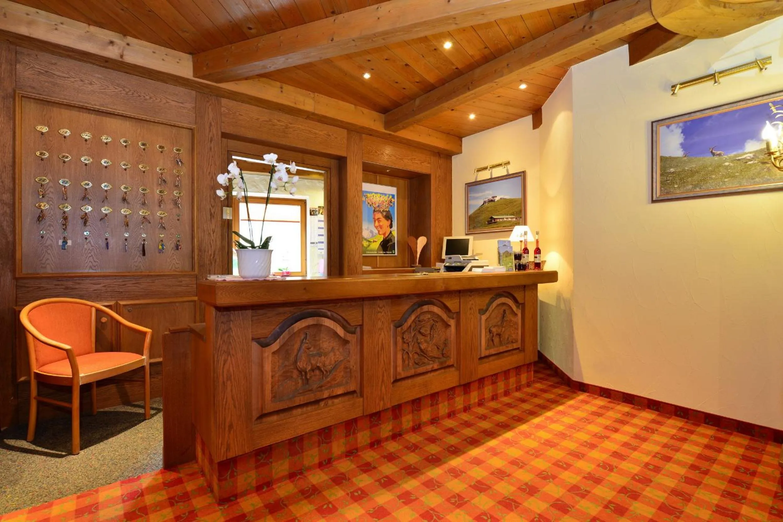 Lobby or reception in IFA Breitach Apartments Kleinwalsertal