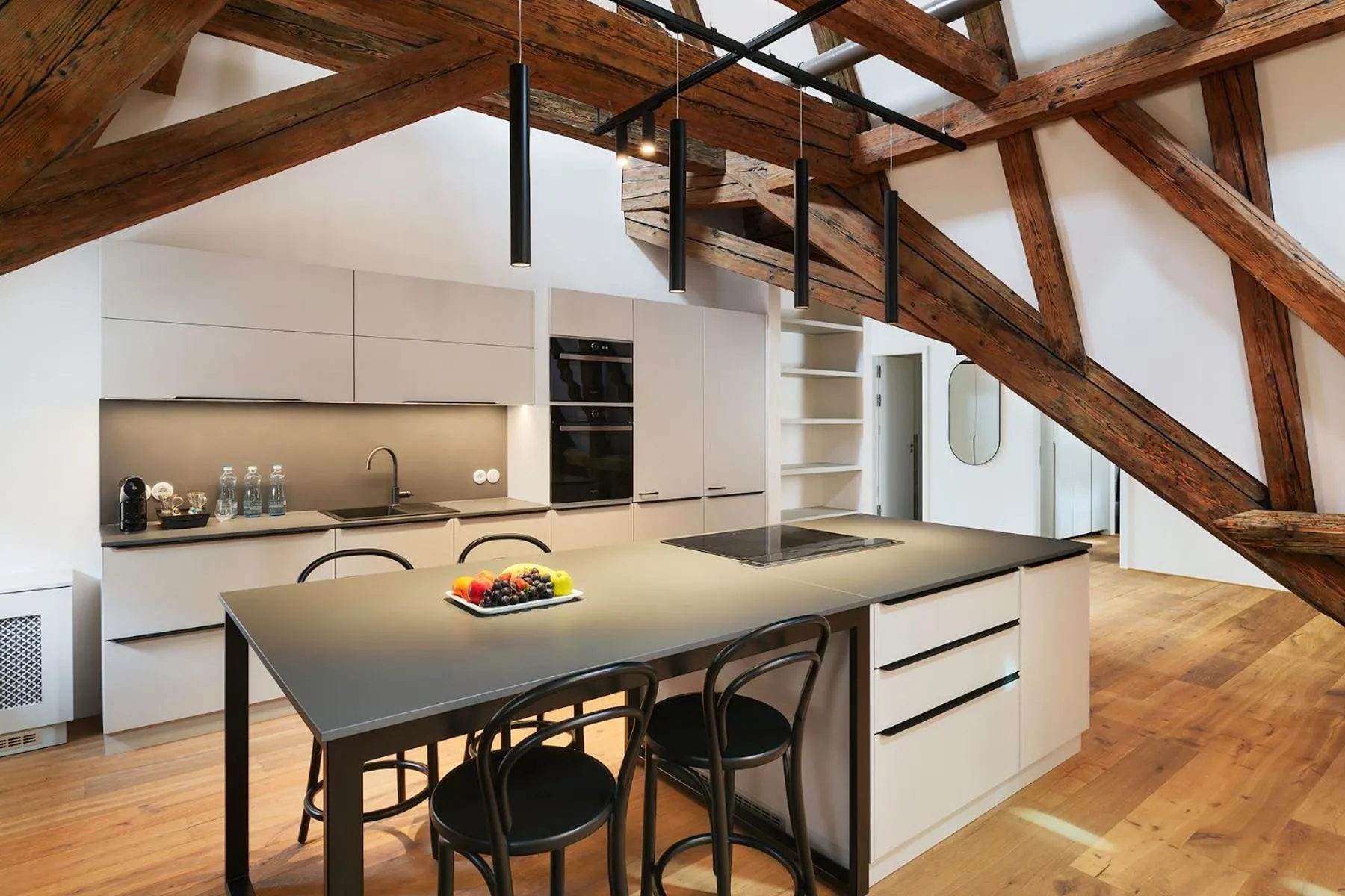 Kitchen or kitchenette in Hotel CUBE Prague