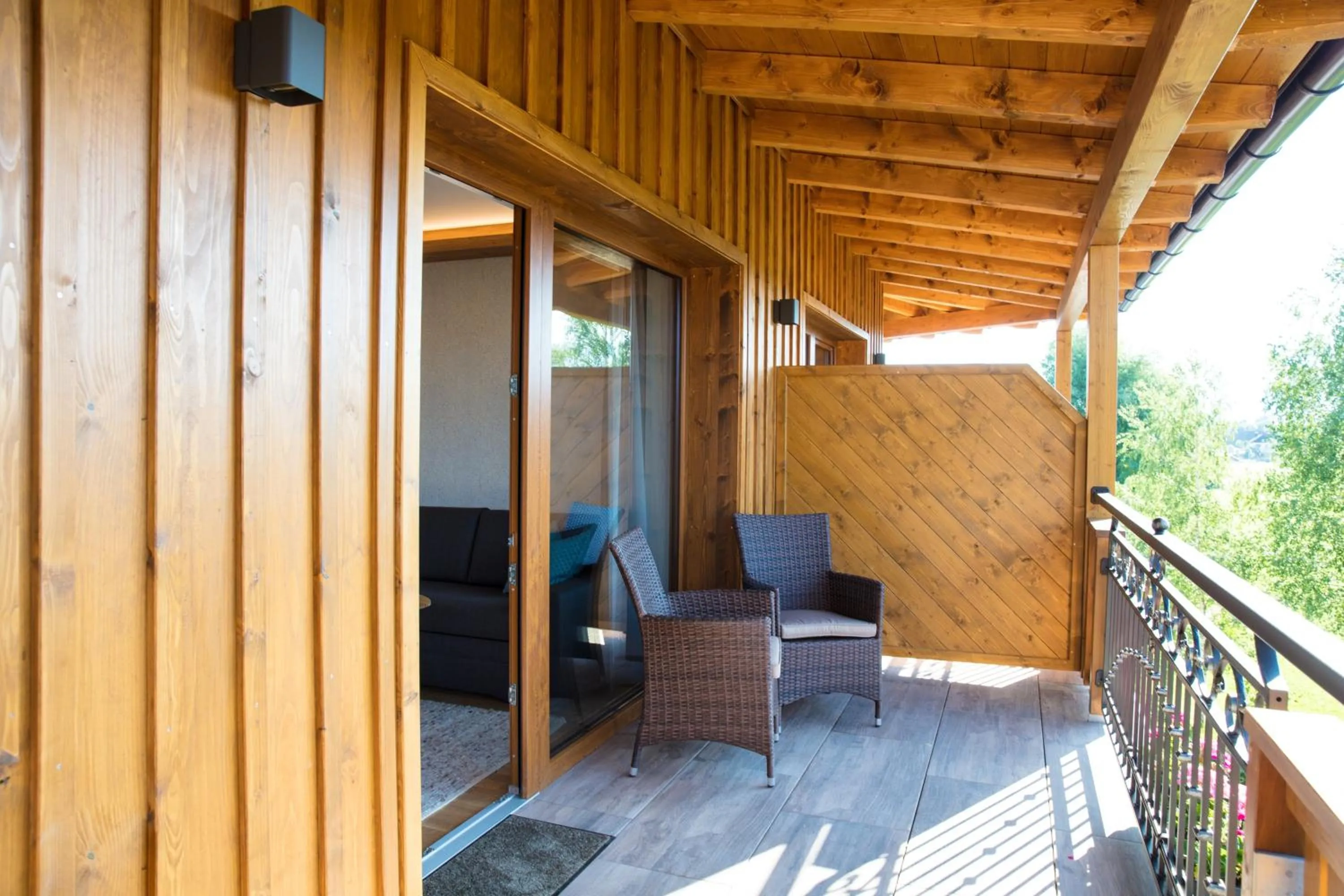 Balcony/Terrace in Garten - Hotel Sallerhof
