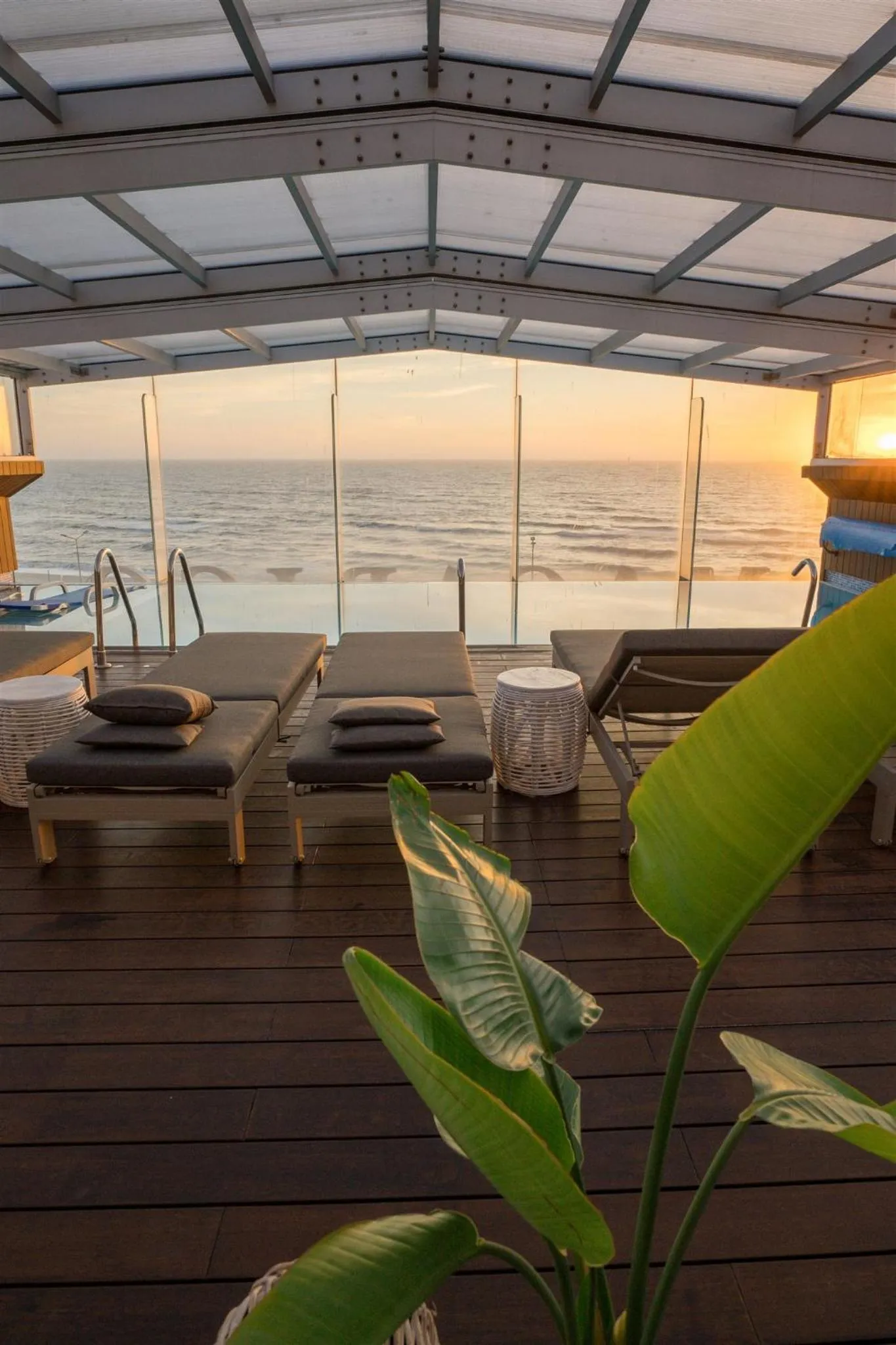 Pool view in Macarico Beach Hotel