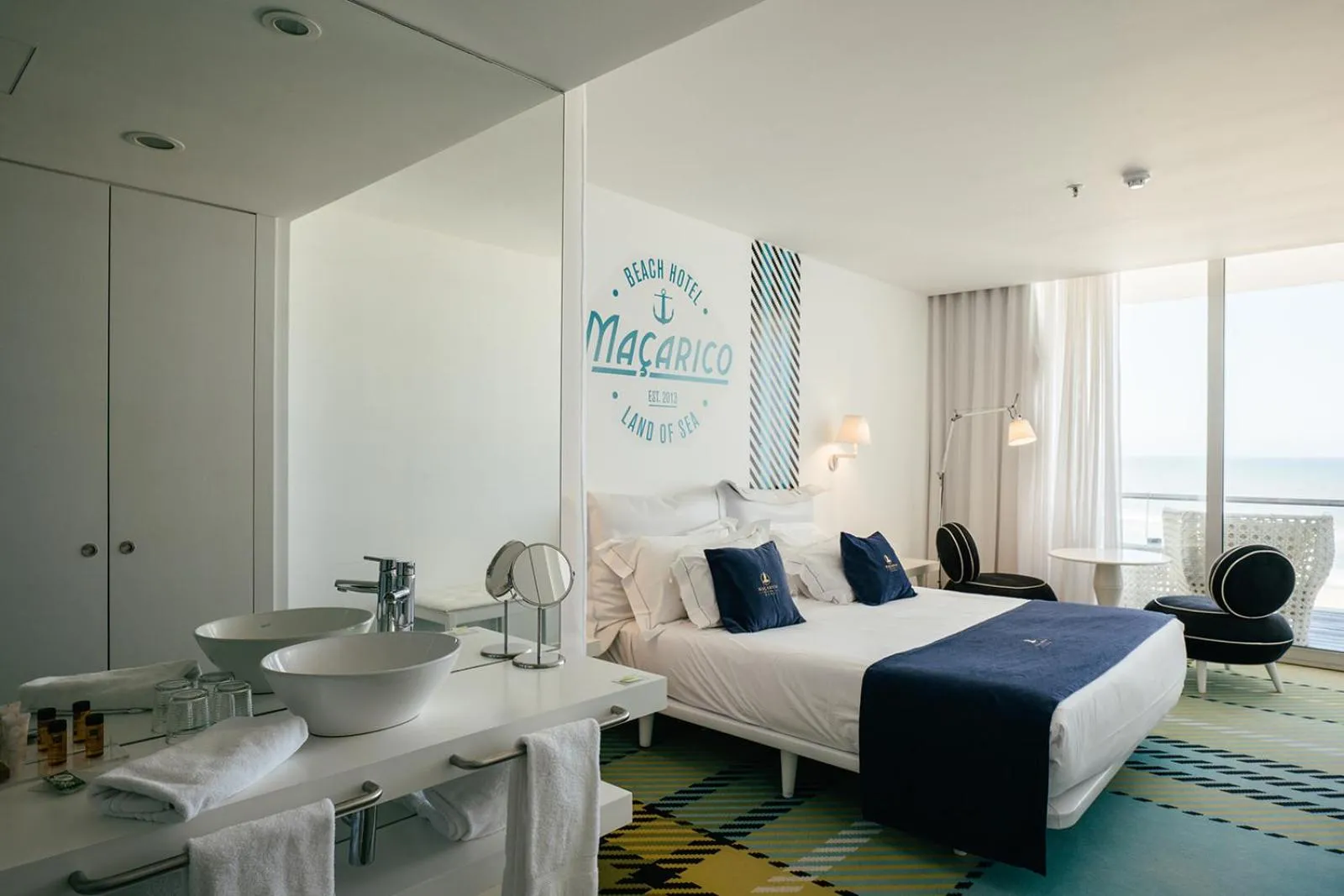 Bed in Macarico Beach Hotel