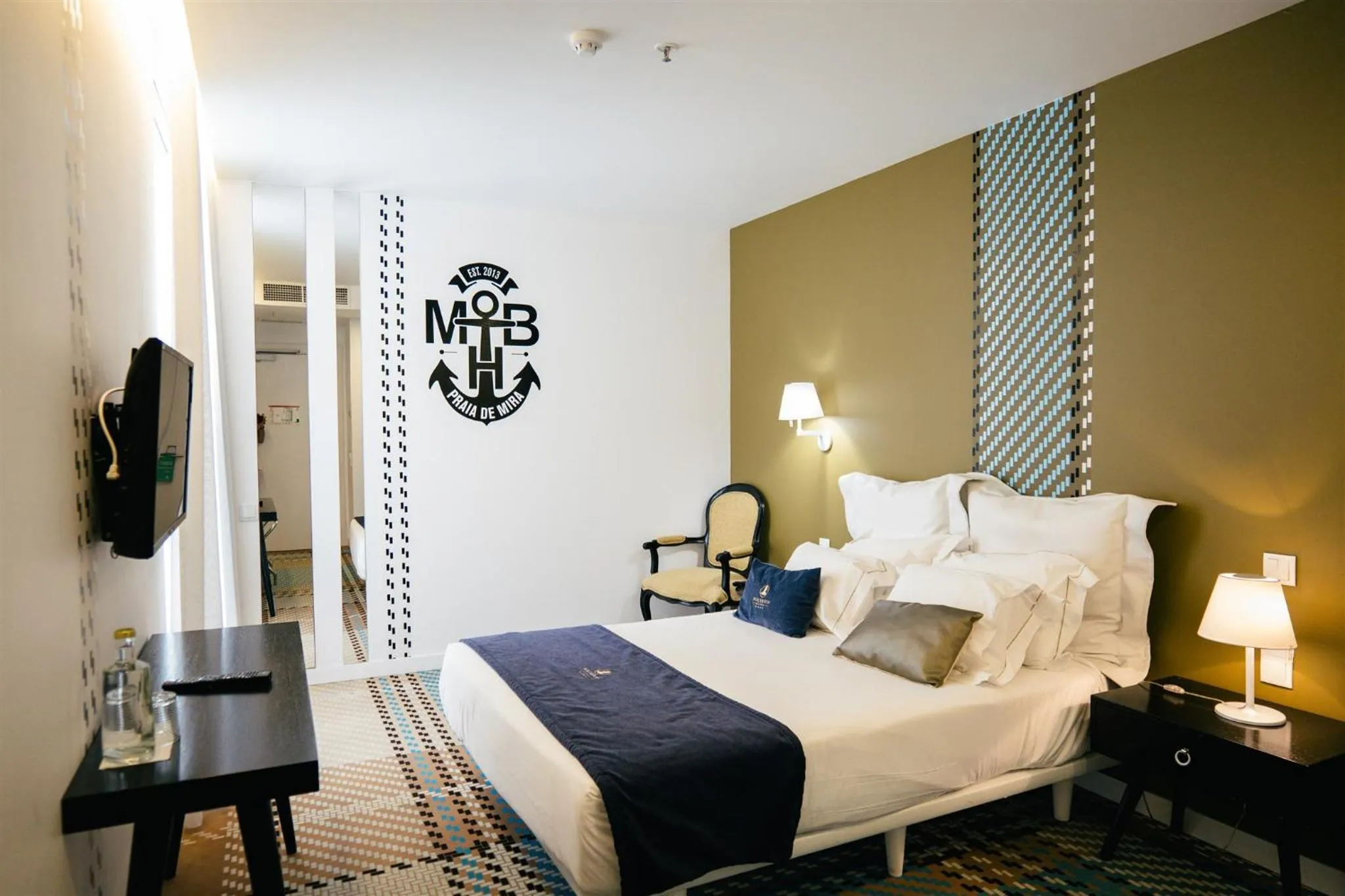 Bed in Macarico Beach Hotel