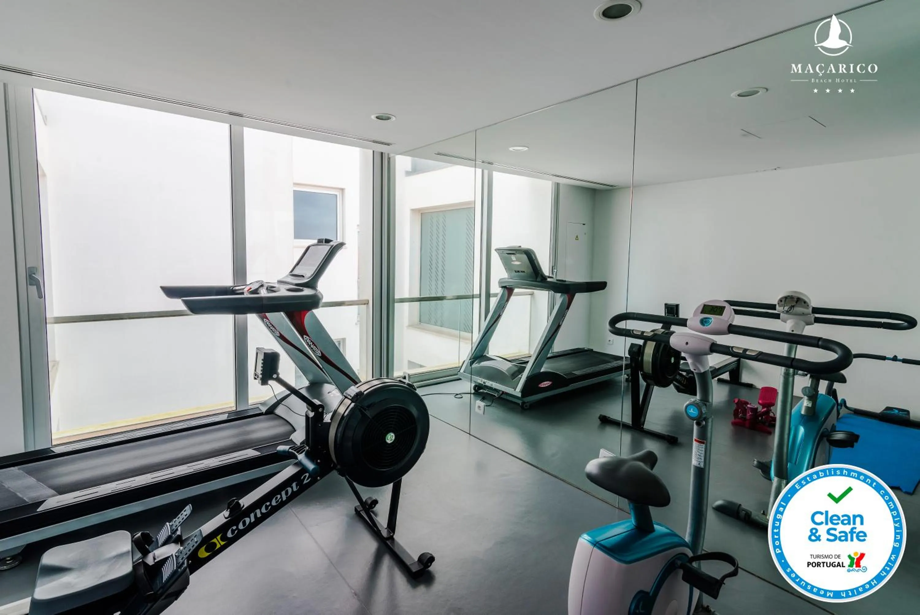 Fitness centre/facilities in Macarico Beach Hotel