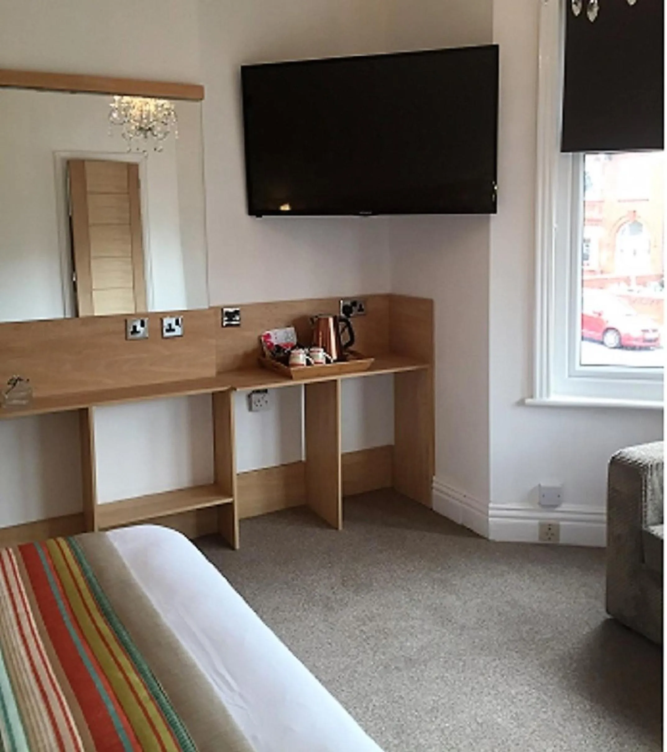 Decorative detail, Bed in The Beaucliffe Hotel