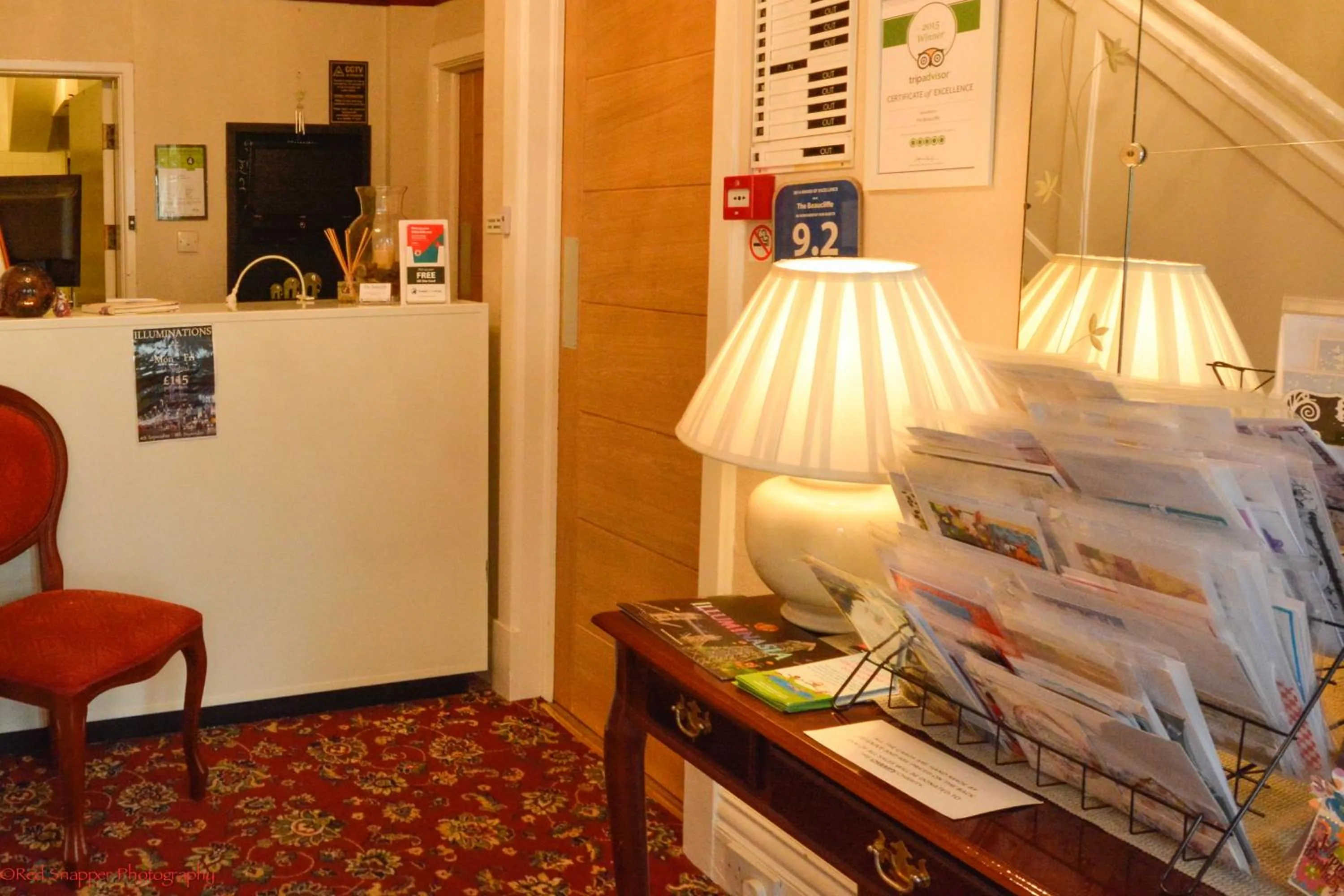 Decorative detail in The Beaucliffe Hotel