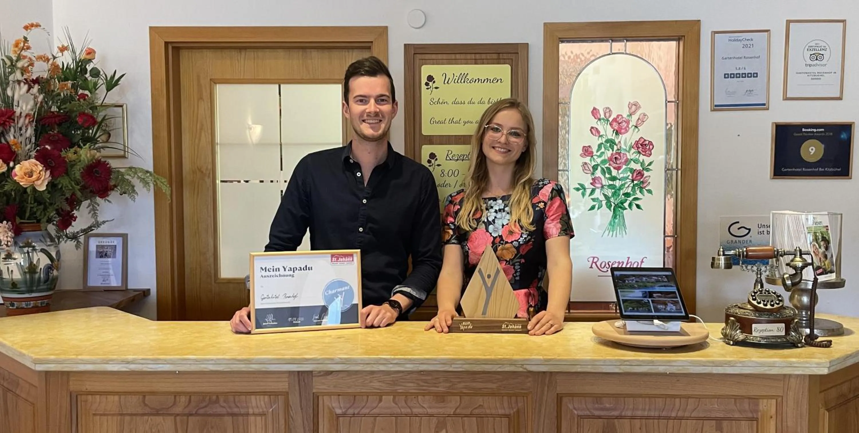 Lobby or reception in Gartenhotel Rosenhof bei Kitzbühel