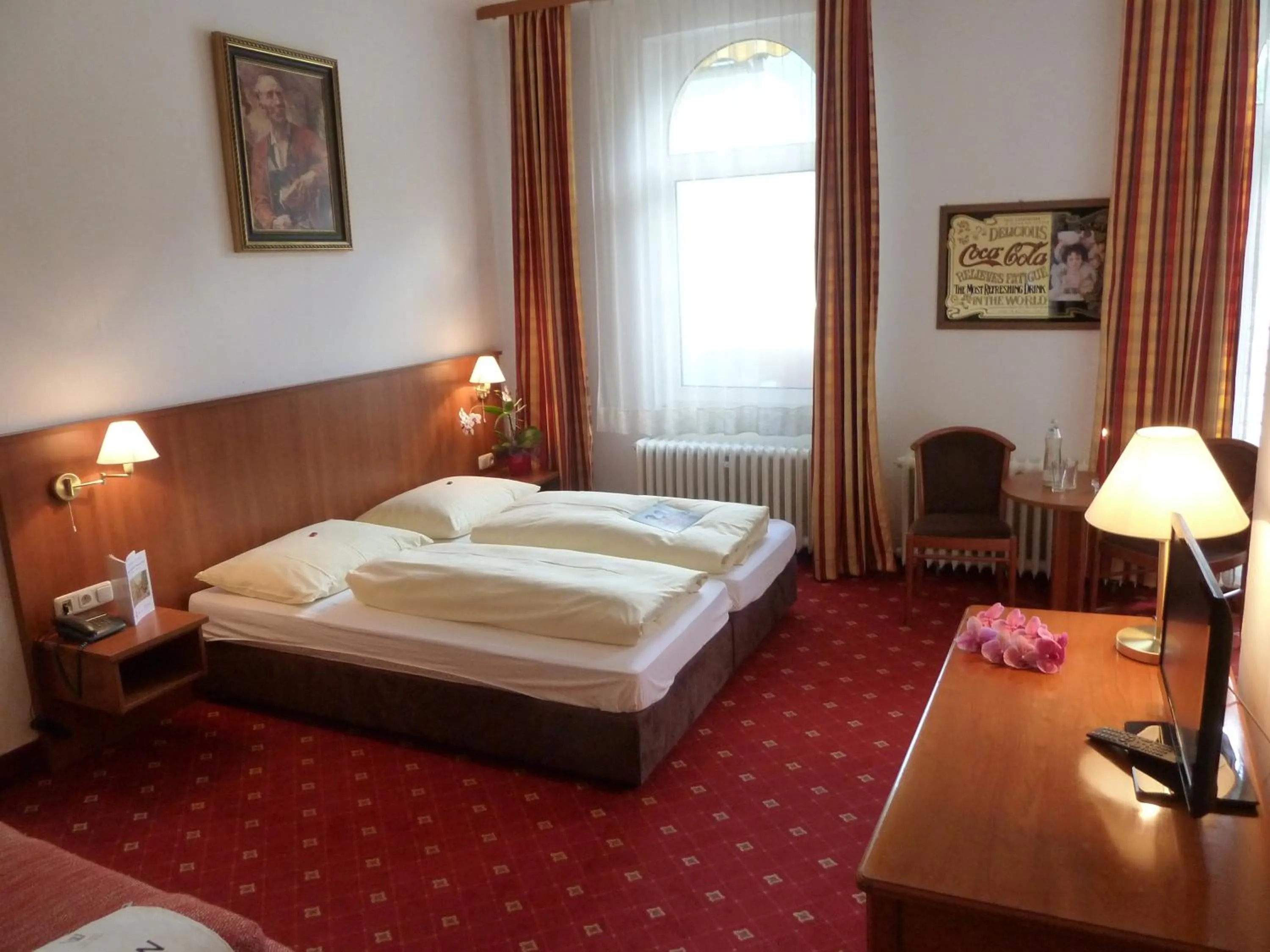 Bed in Kurhotel & Hotel Mozart