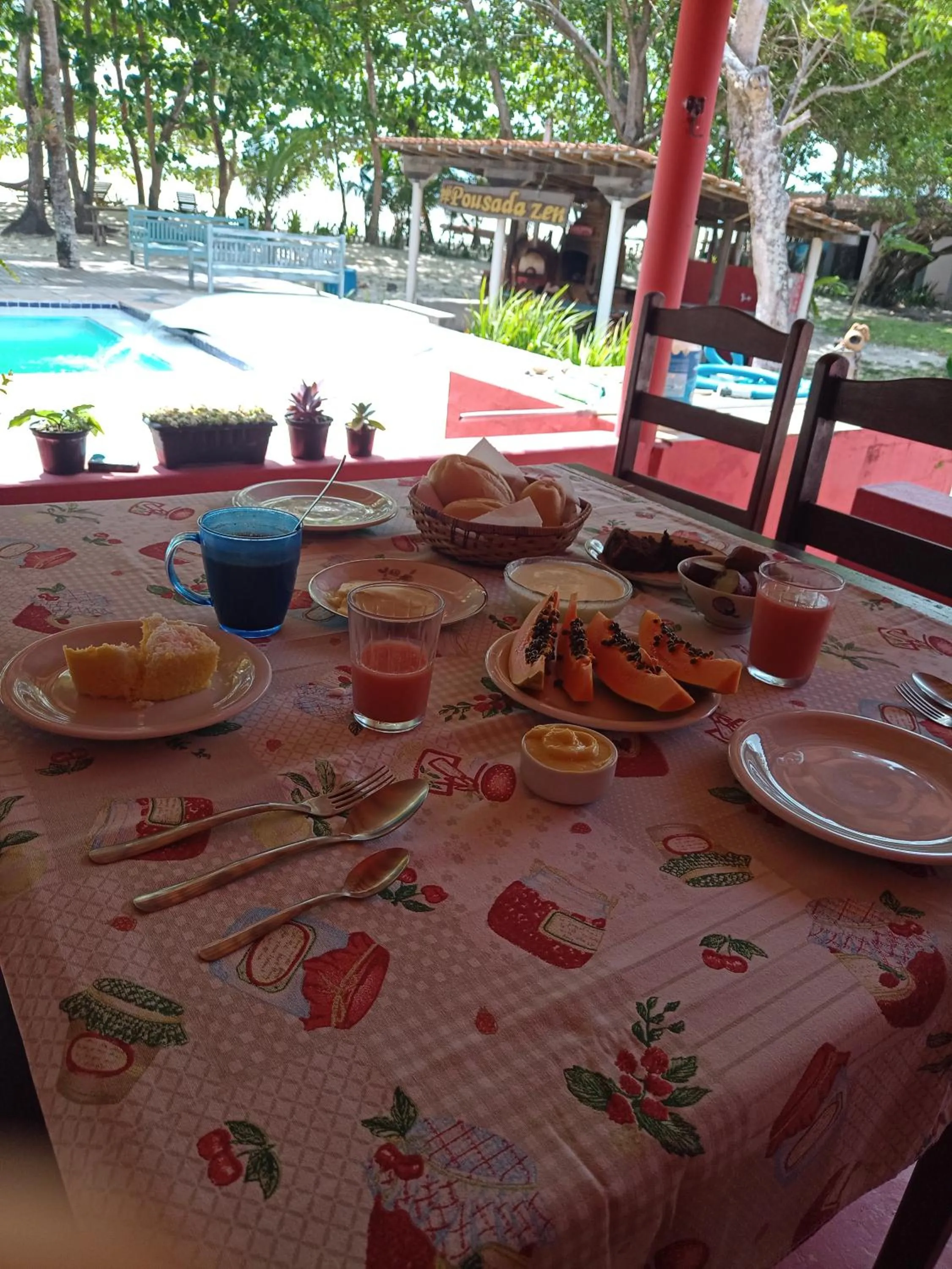 Breakfast in Pousada ZEN Cumuruxatiba