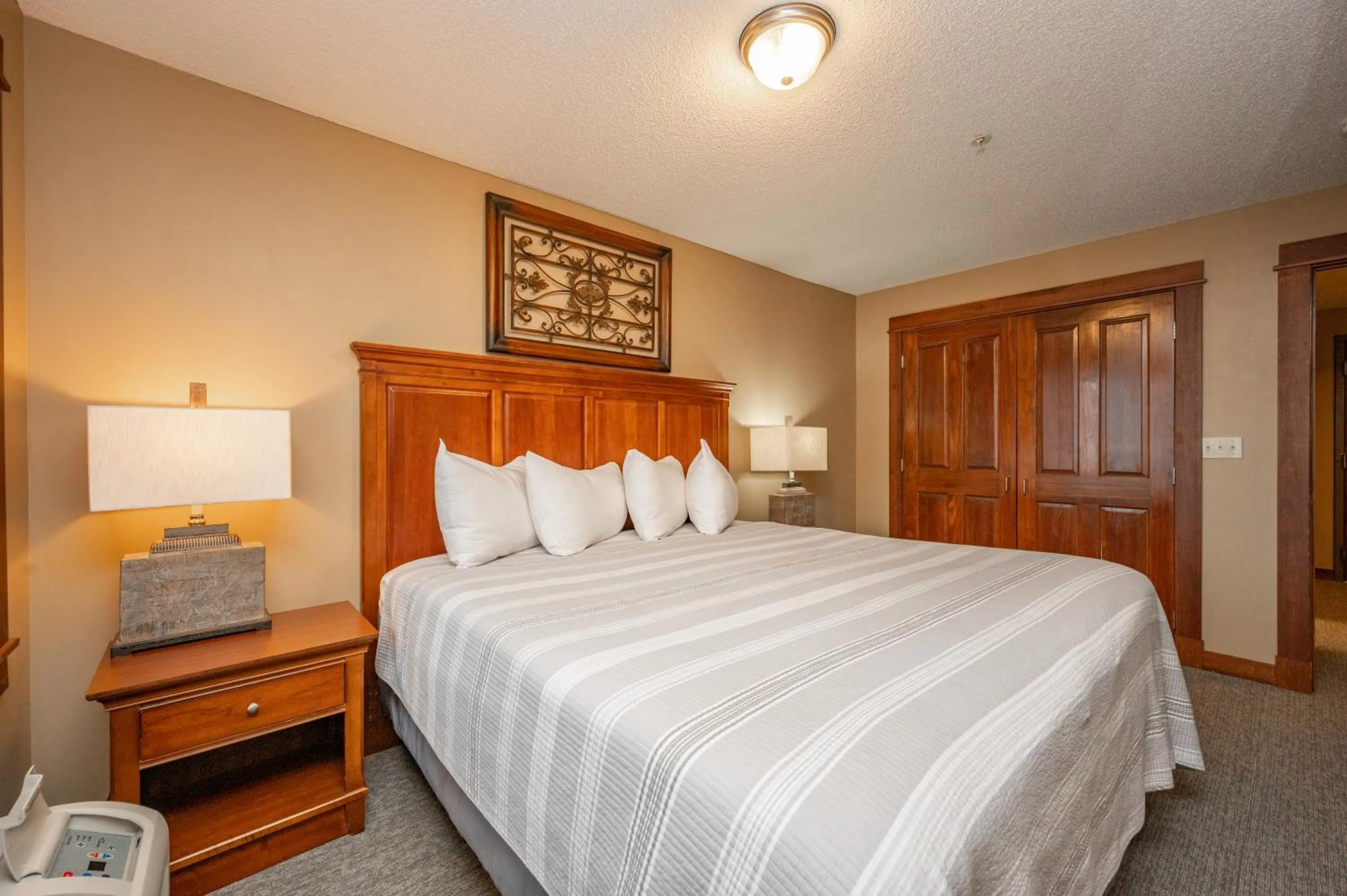 Bed in B205 One Bedroom Lake View