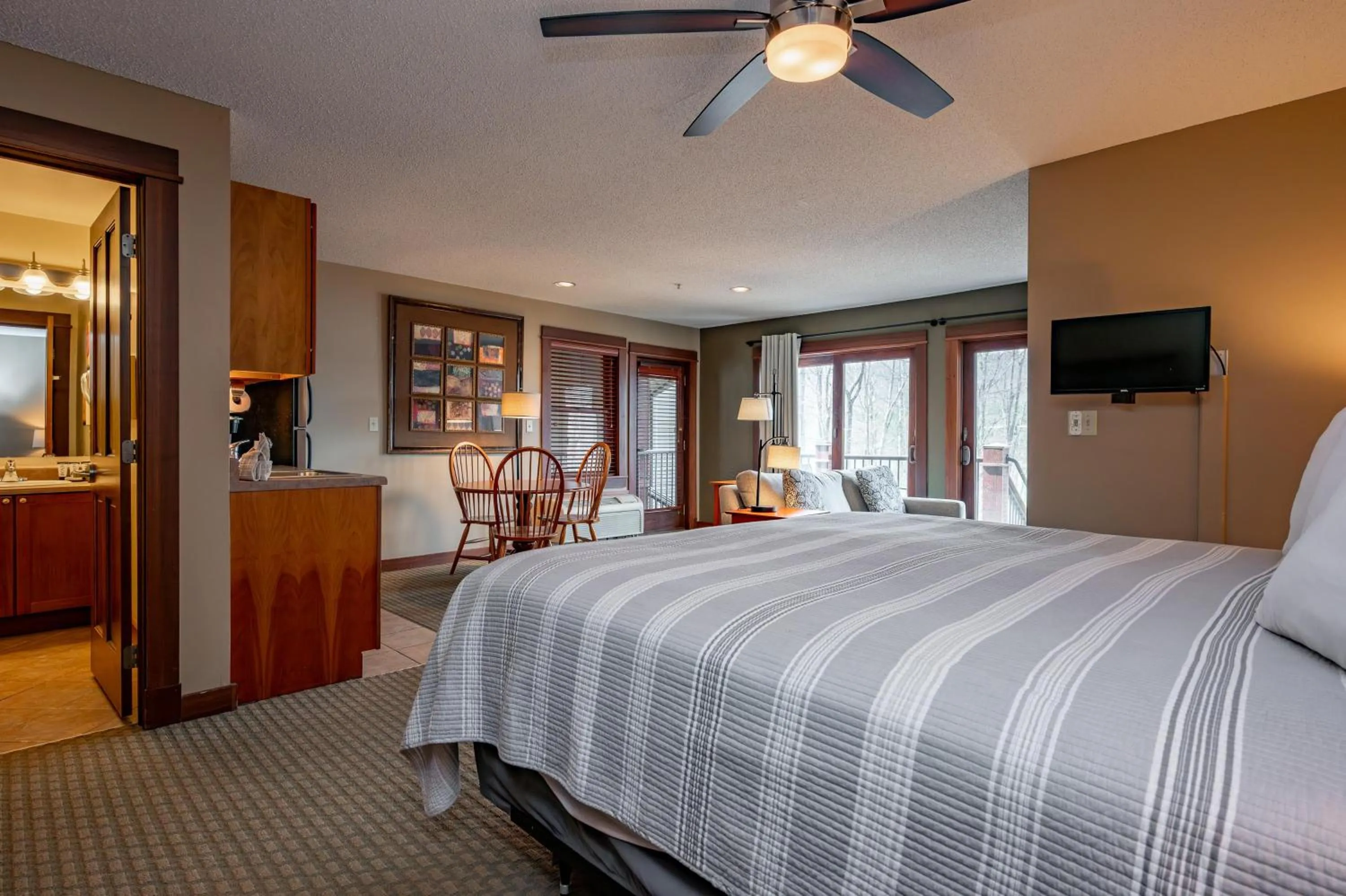 Bed in A125 Studio Lake View