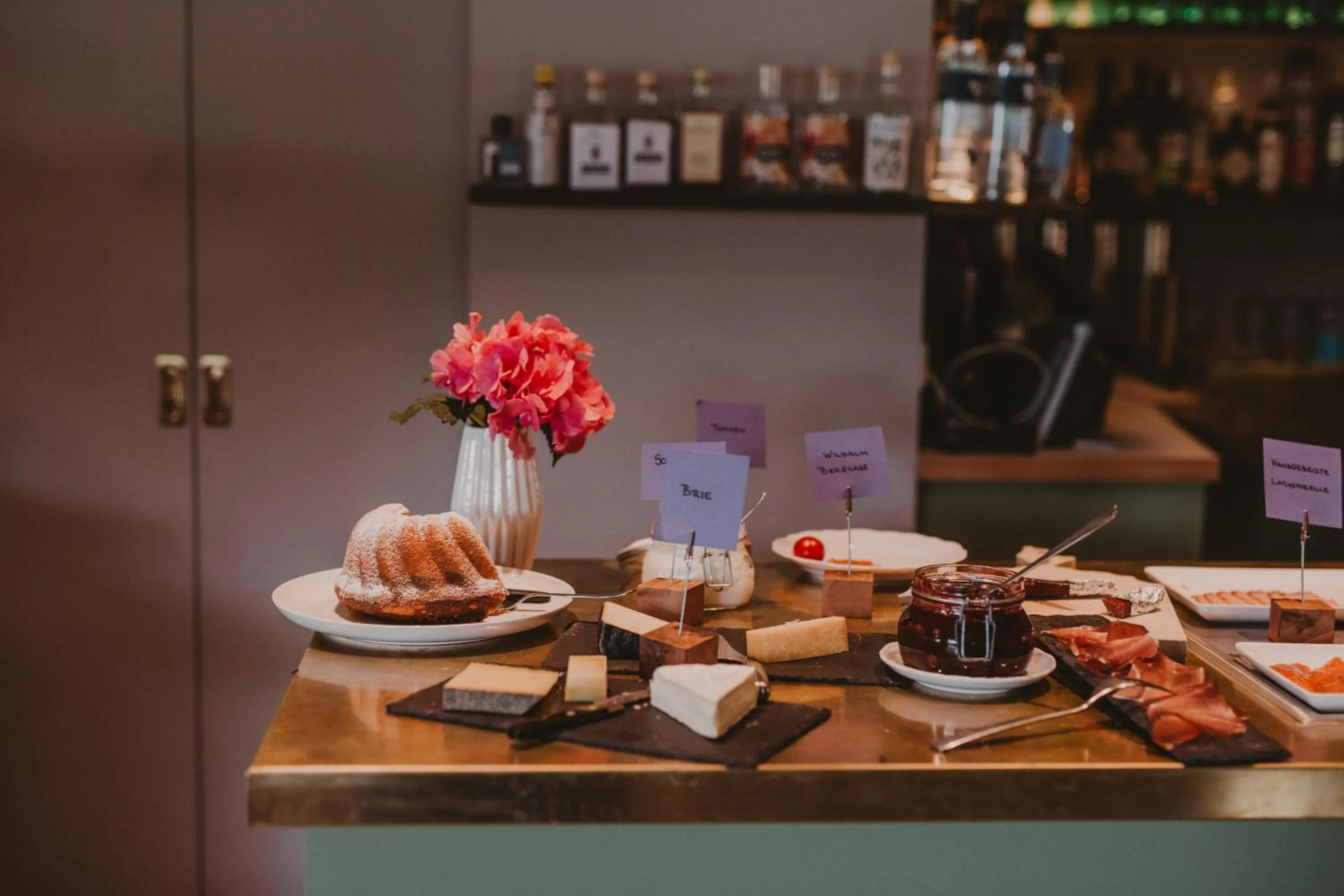 Buffet breakfast in SEEBICHL haus am see Designhotel Kitzbühel