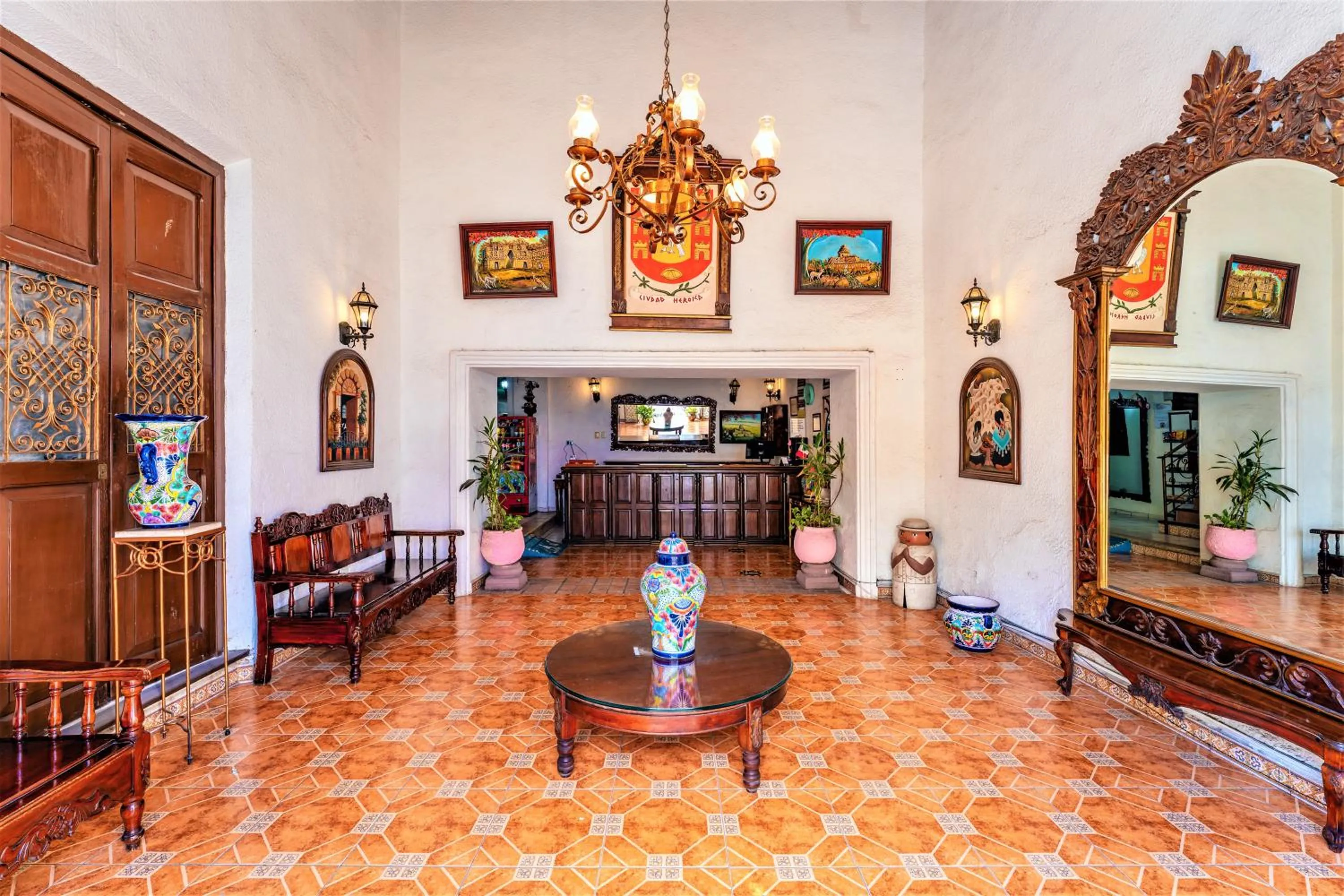 Lobby or reception in Hotel Santa Lucía