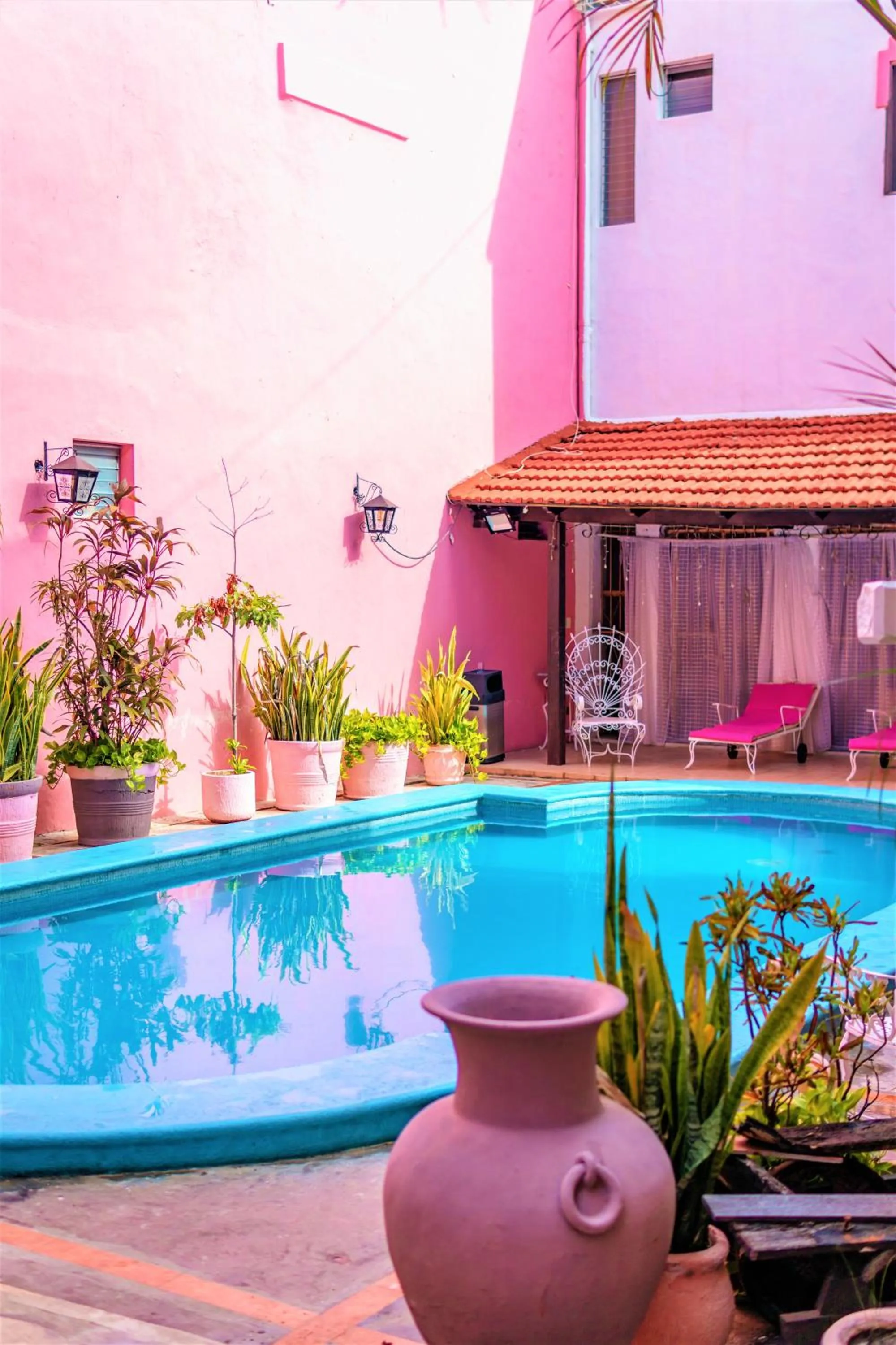 Swimming pool in Hotel Santa Lucía