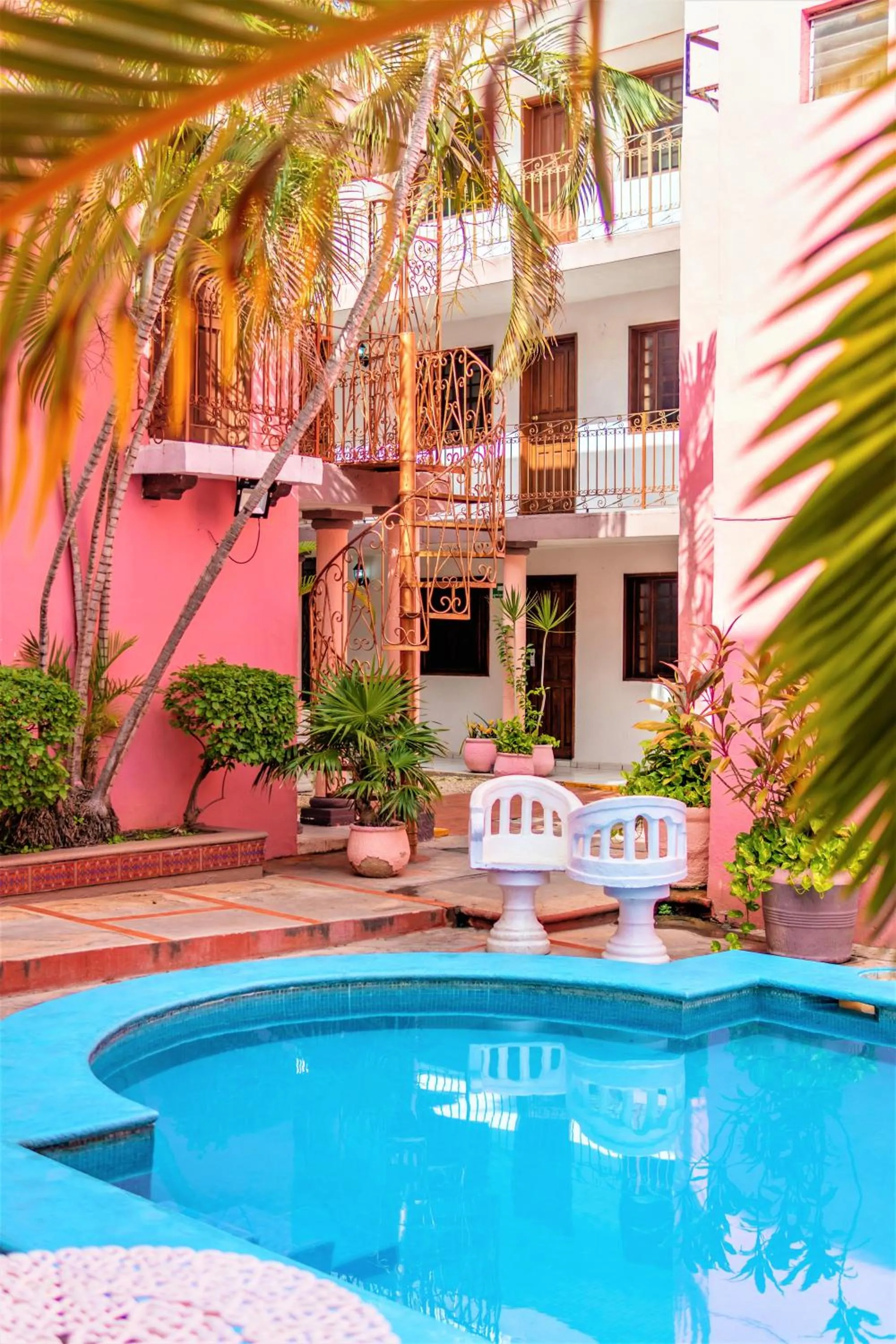 Garden view in Hotel Santa Lucía