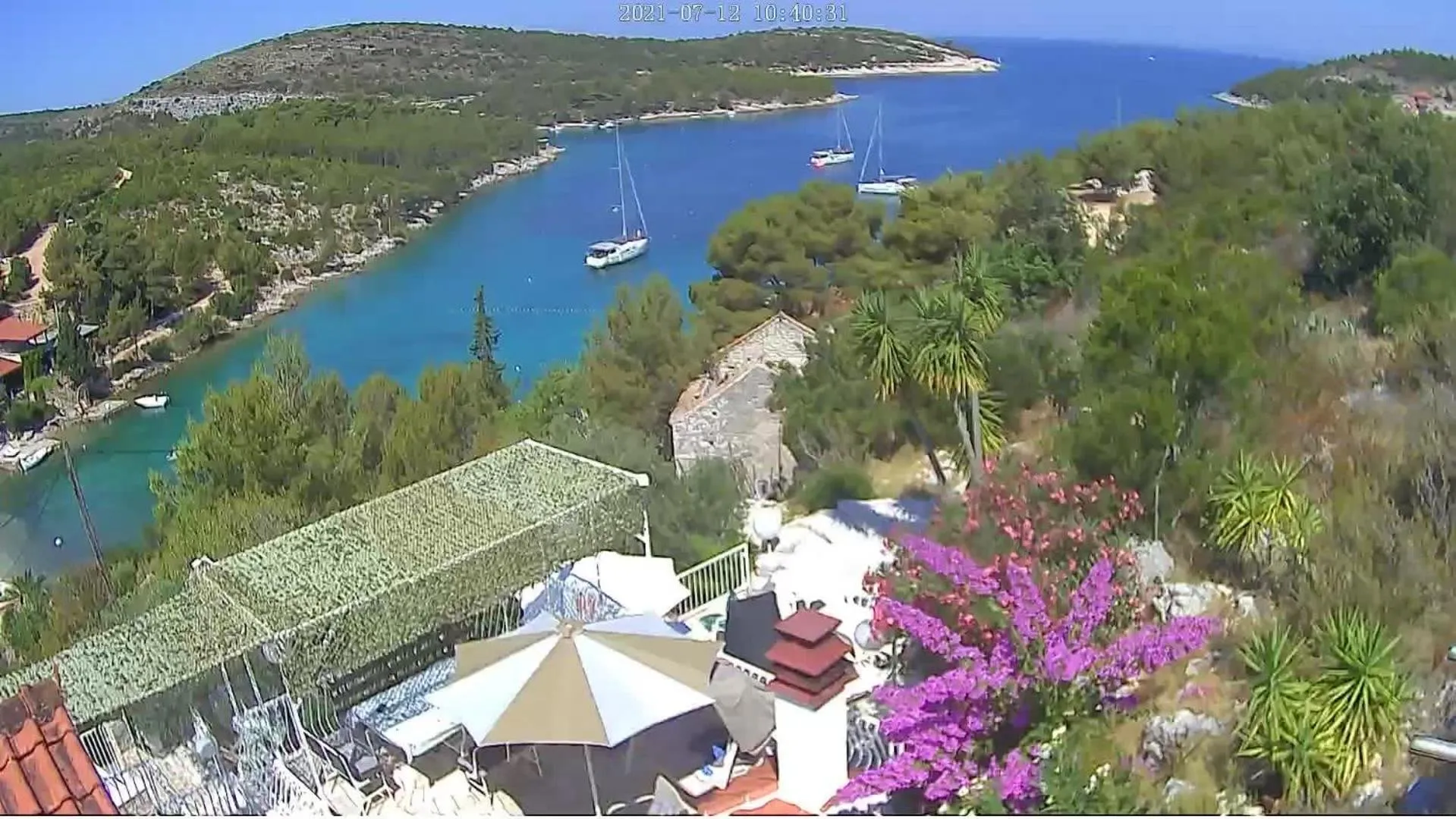 Sea view in Apartments Villa Sonia & Teo Hvar