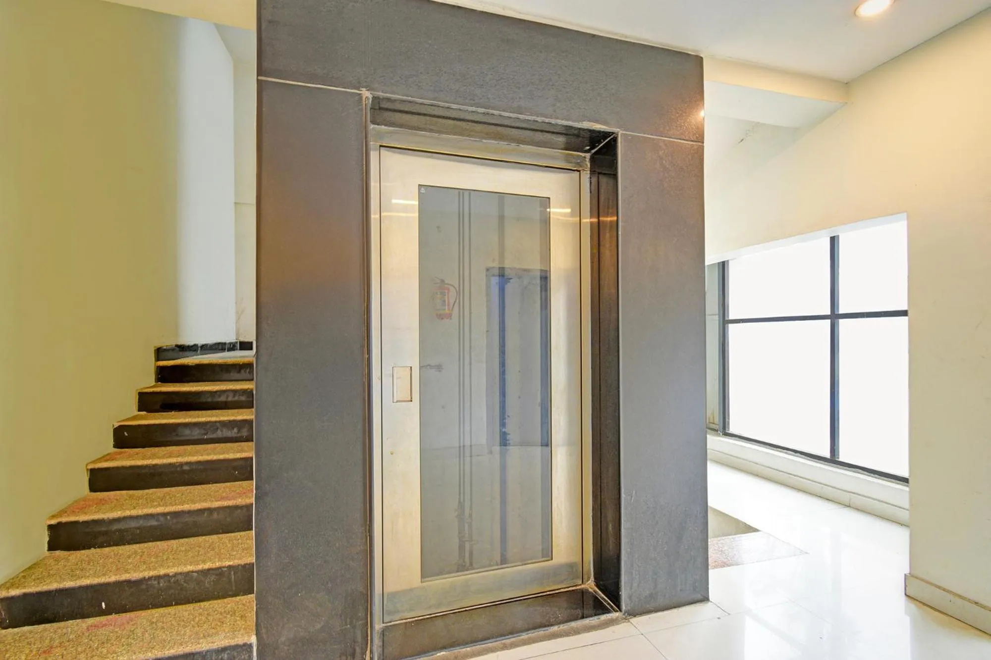 elevator in FabHotel White Ridge LB Nagar